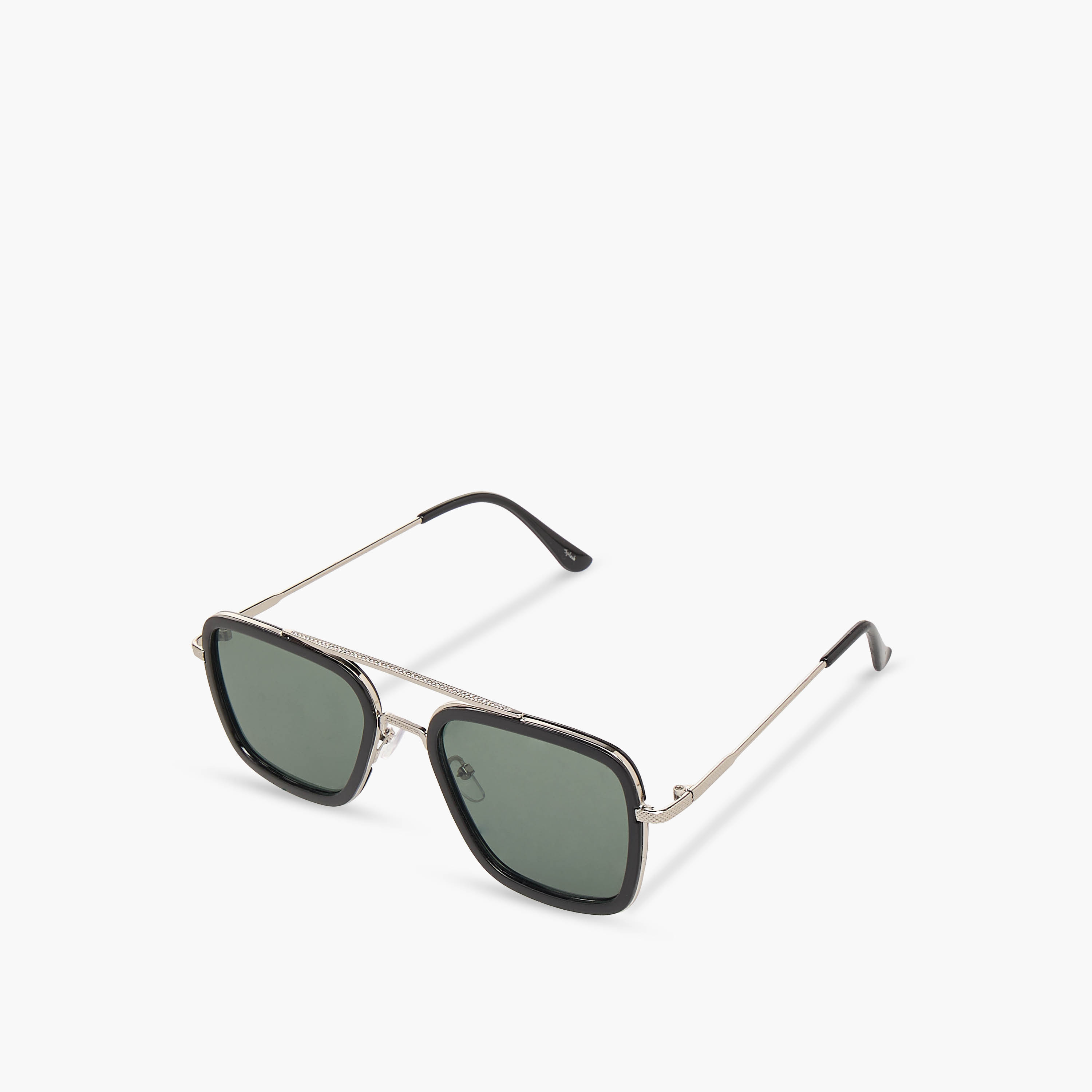 Men Square Frame Grey Lens Sunglasses-men-sunglasses-image-1
