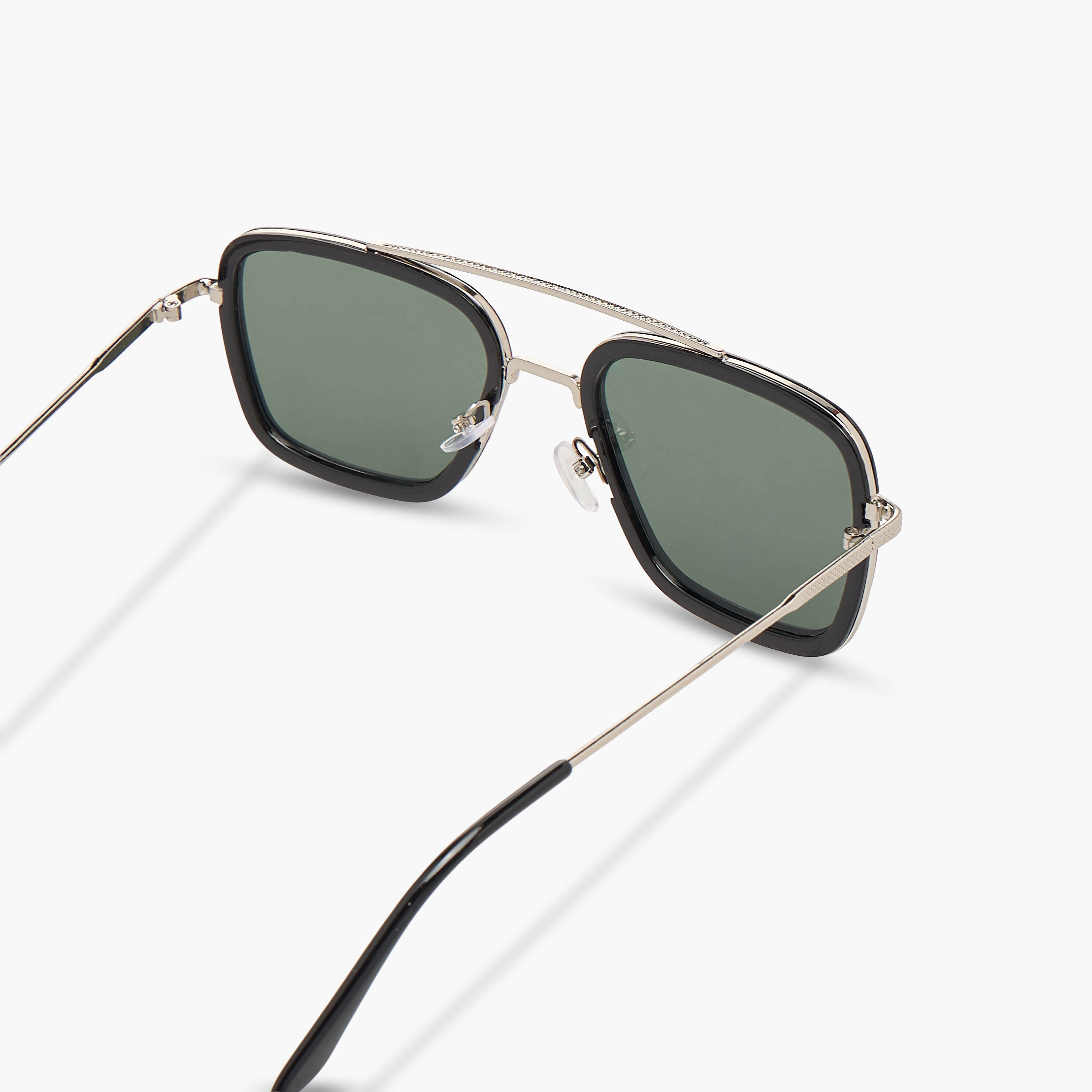 Men Square Frame Grey Lens Sunglasses-men-sunglasses-image-5