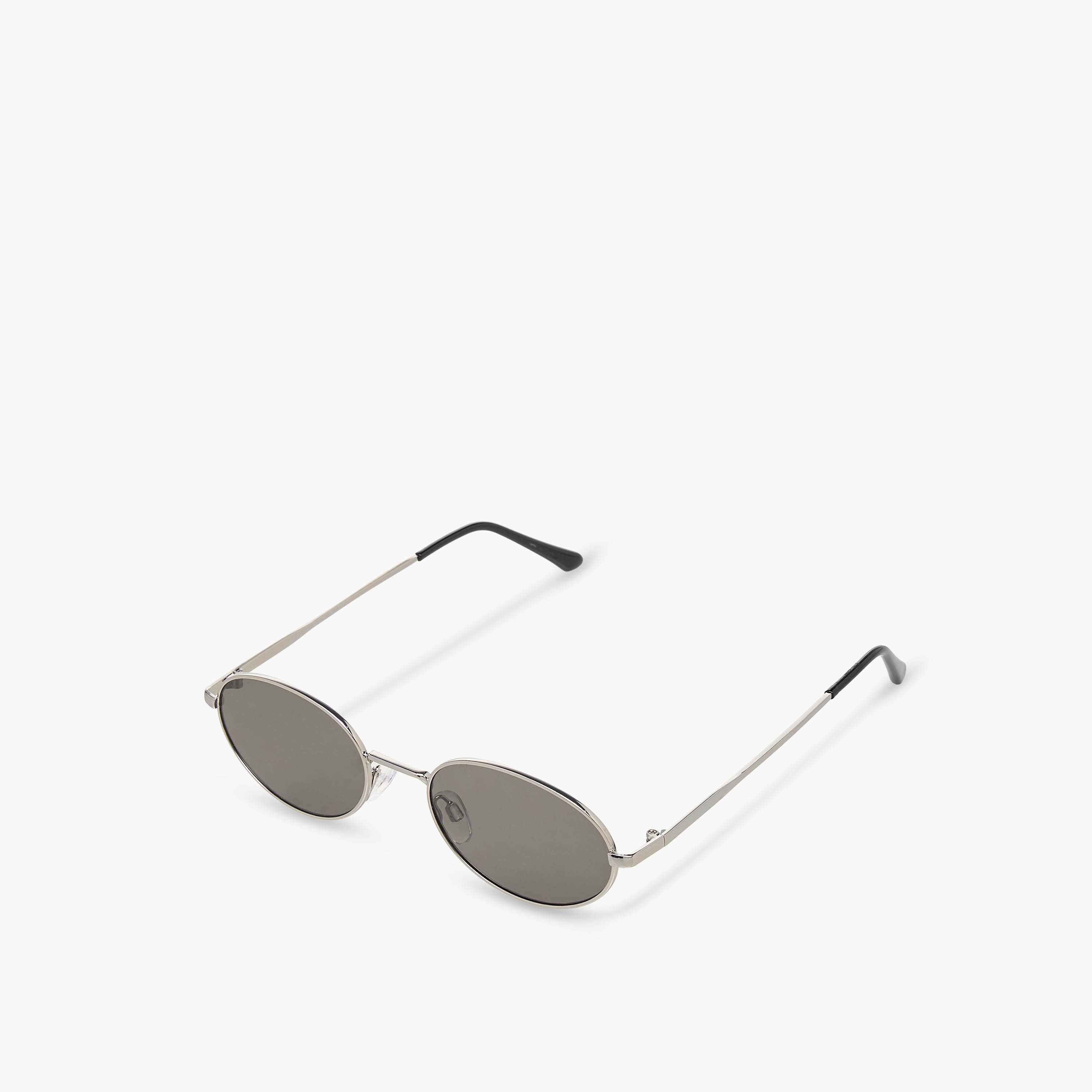 Men Oval Grey Lens Sunglasses-men-sunglasses-image-1