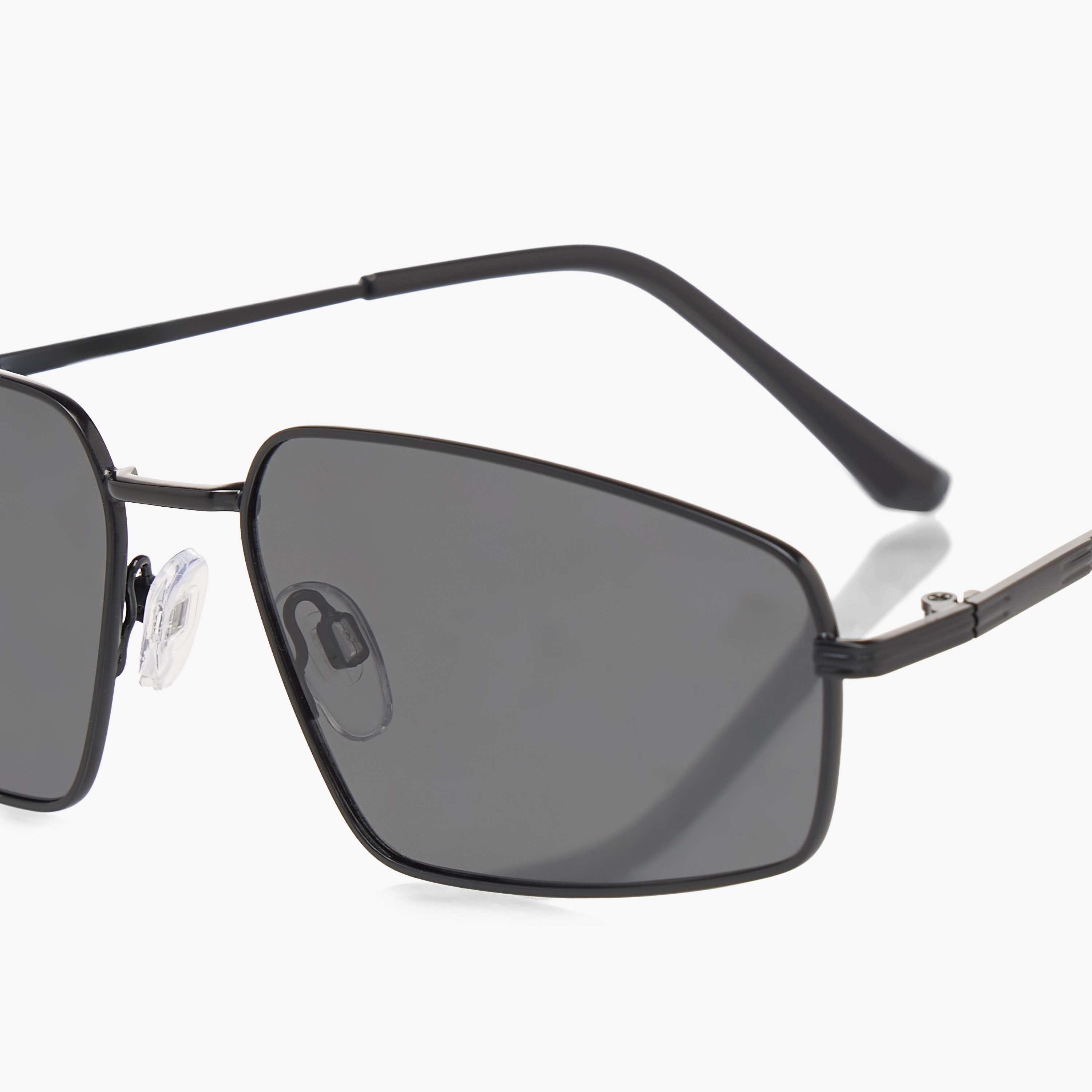 Men Rectangular Grey Lens Sunglasses-men-sunglasses-image-6