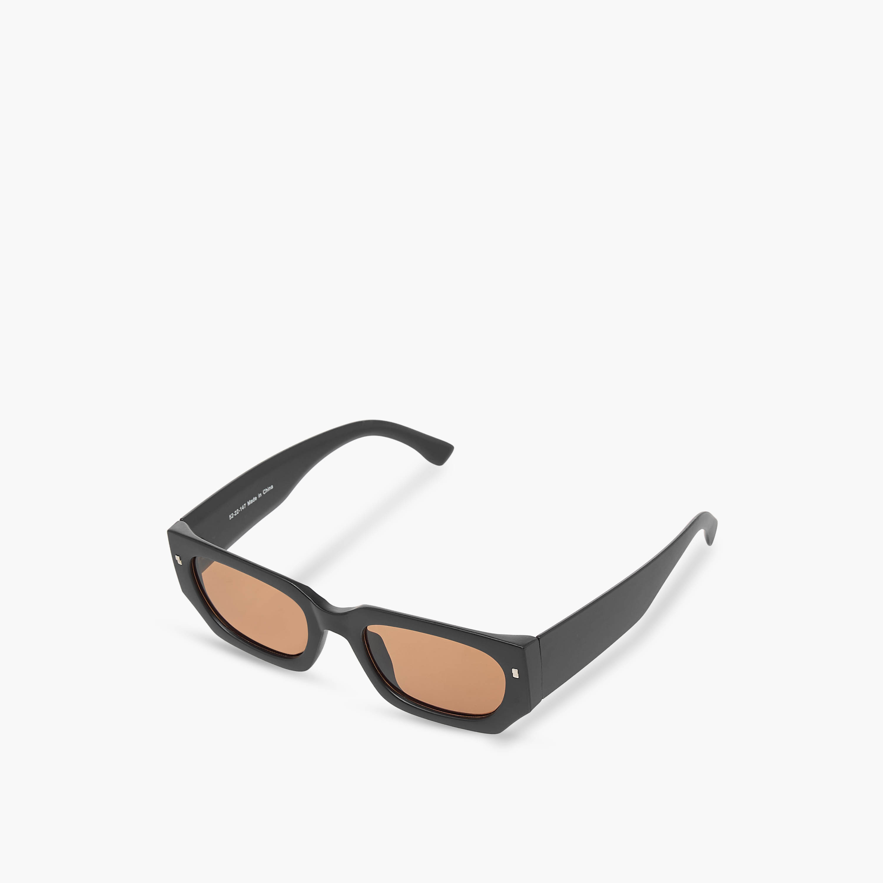 Men Rectangular Brown Lens Sunglasses-men-sunglasses-image-1