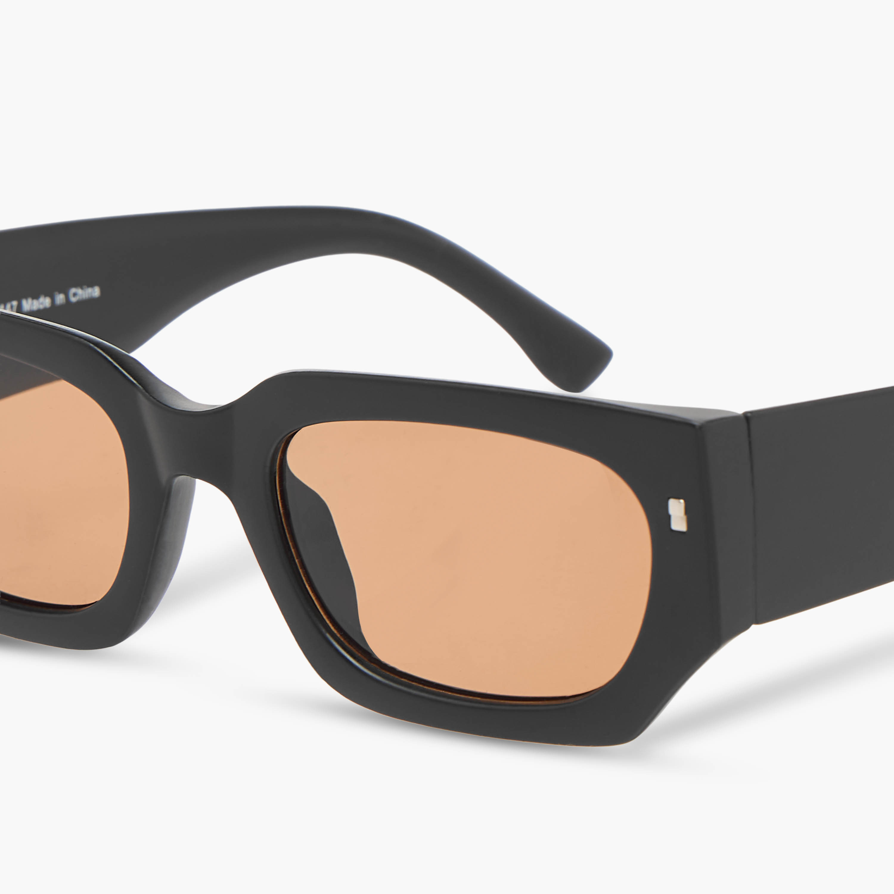 Men Rectangular Brown Lens Sunglasses-men-sunglasses-image-6