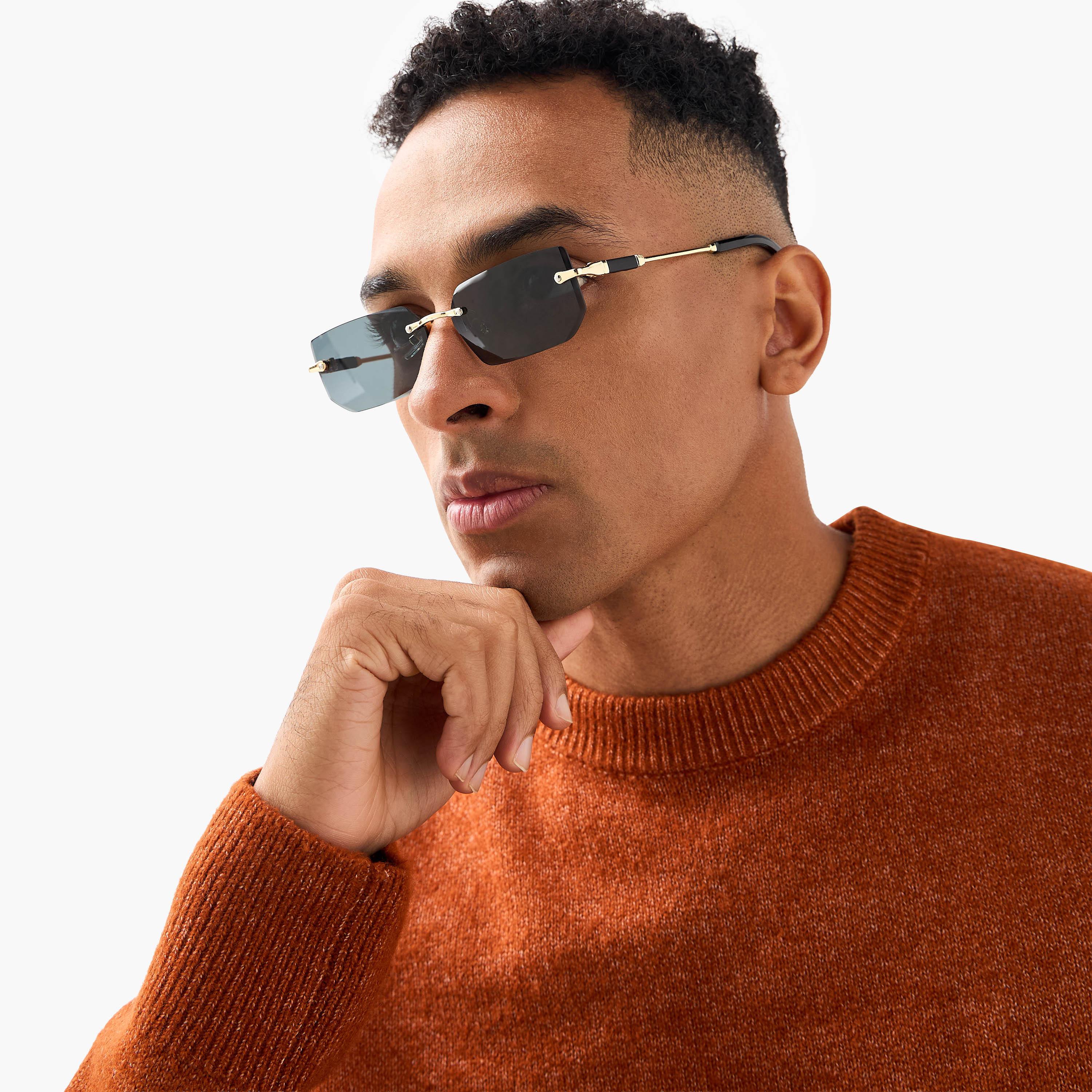 Men Black Lens Sunglasses-men-sunglasses-image-2