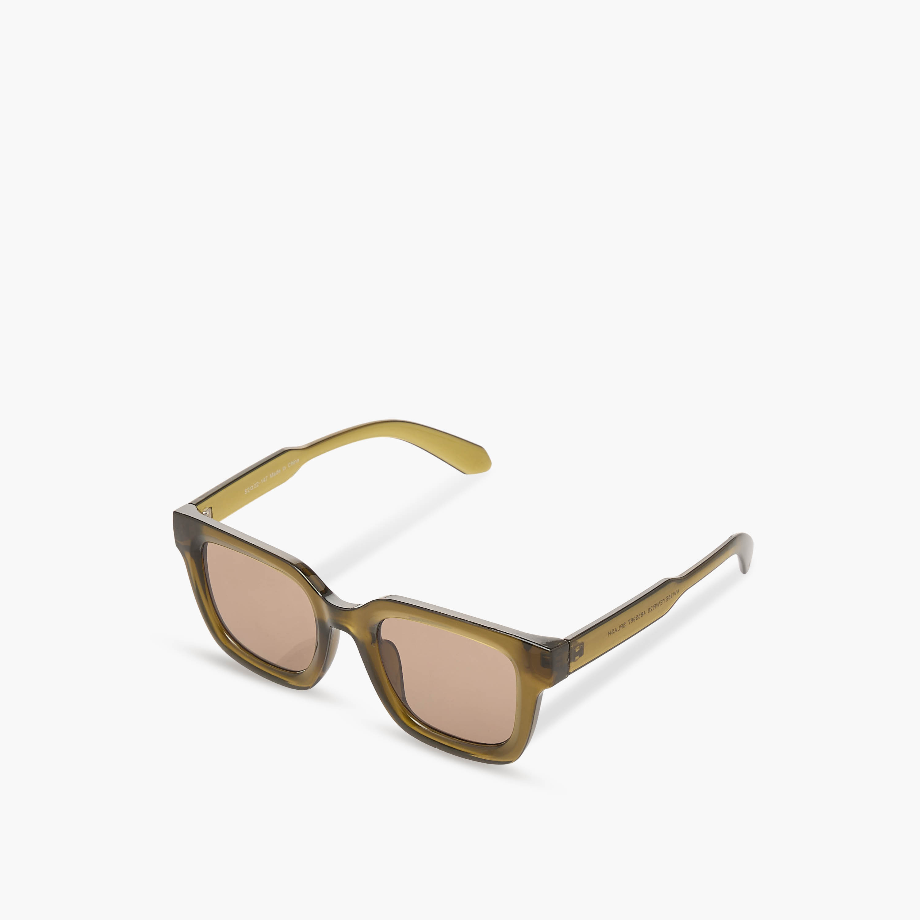 Men Square Brown Lens Sunglasses-men-sunglasses-image-1