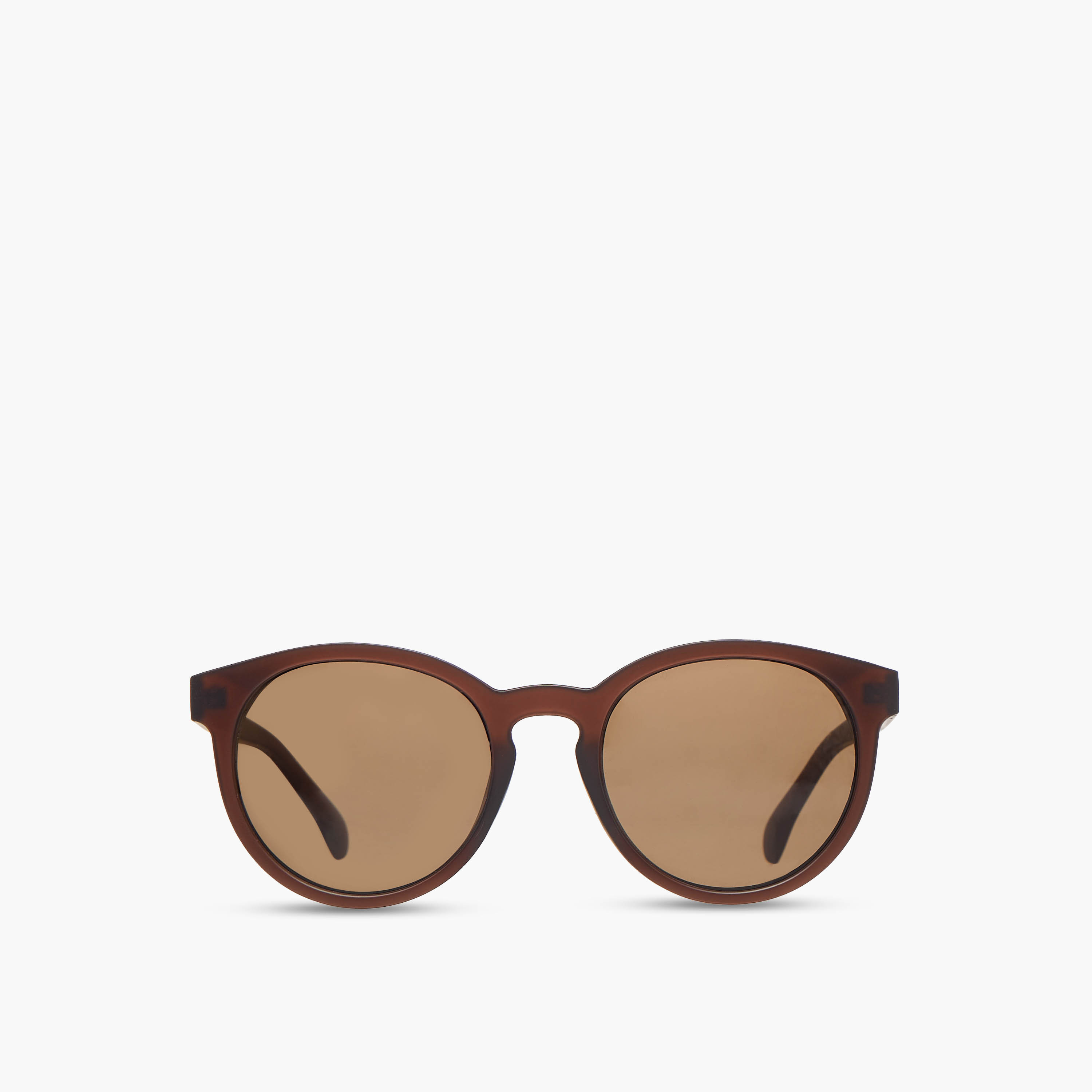 Men Round Brown Lens Sunglasses-men-sunglasses-image-3