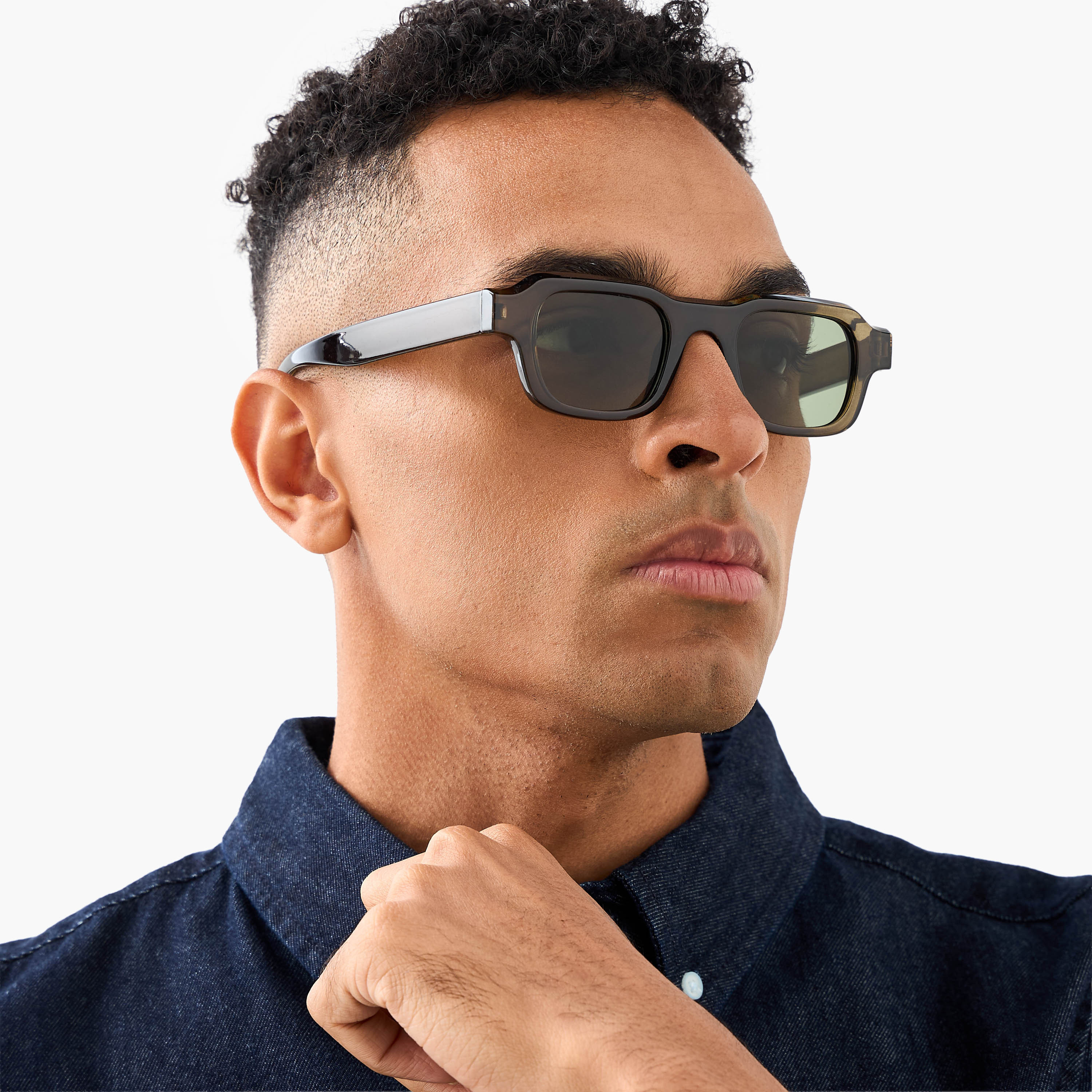 Men Black Lens Sunglasses-men-sunglasses-image-2