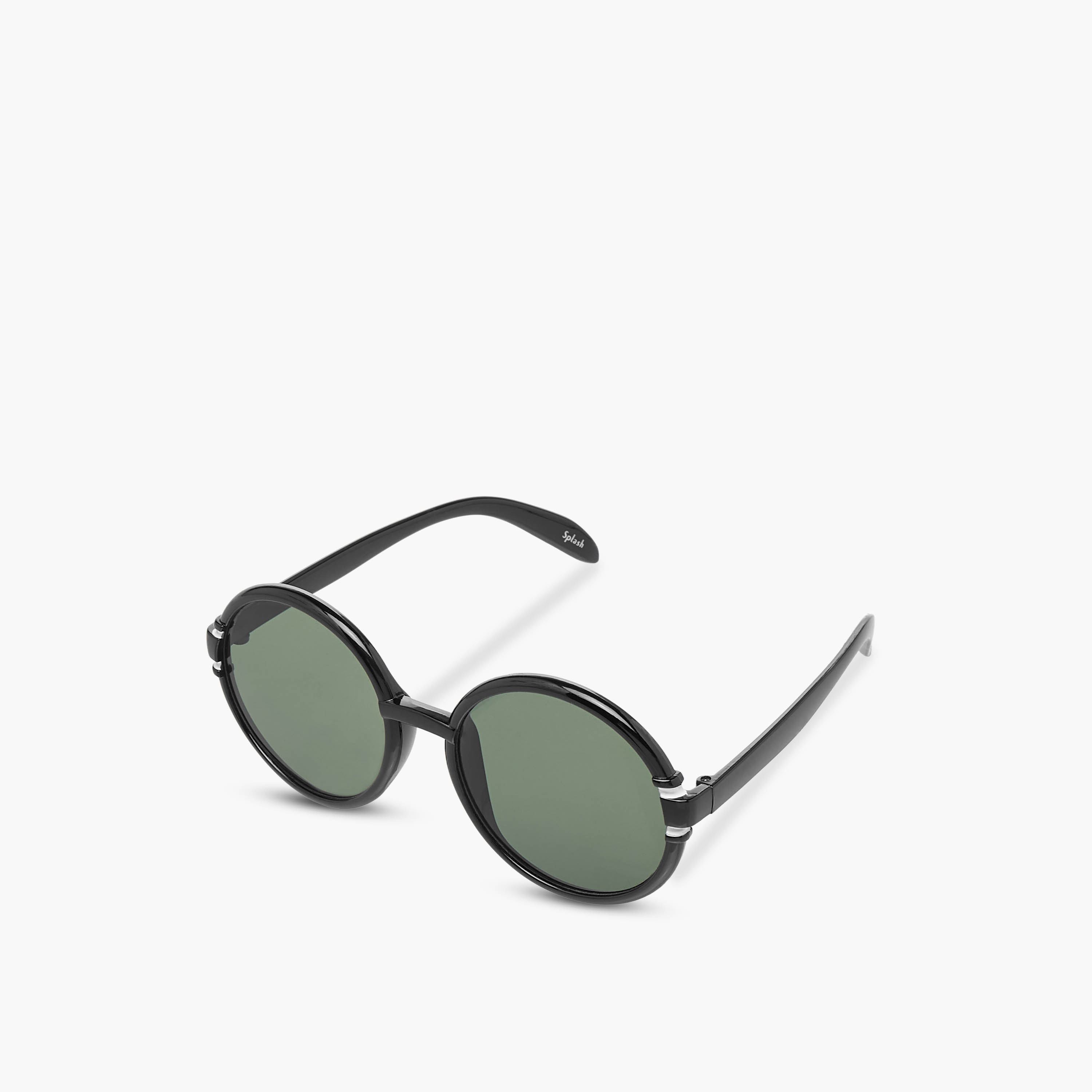Men Round Frame Grey Lens Sunglasses-men-sunglasses-image-1