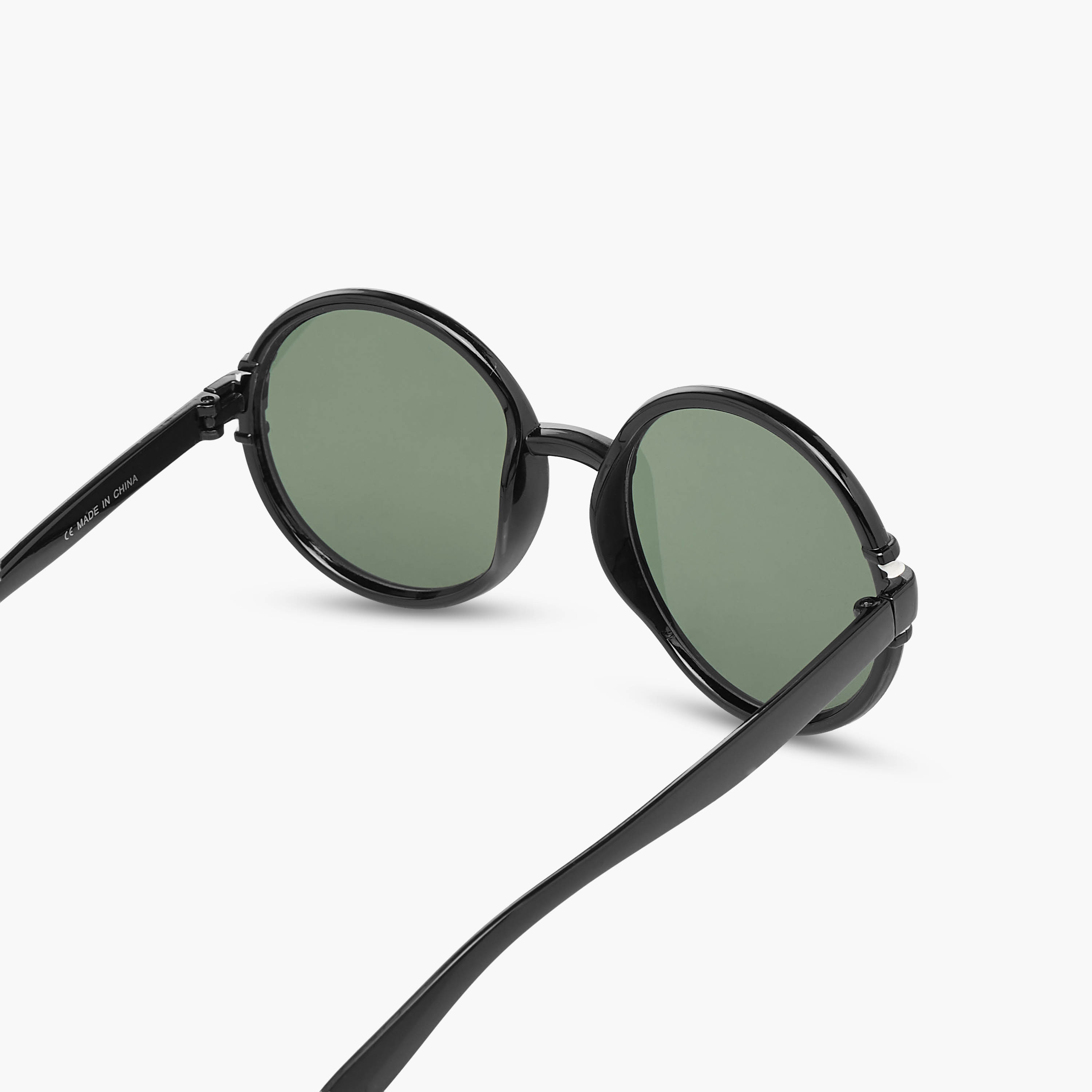 Men Round Frame Grey Lens Sunglasses-men-sunglasses-image-5