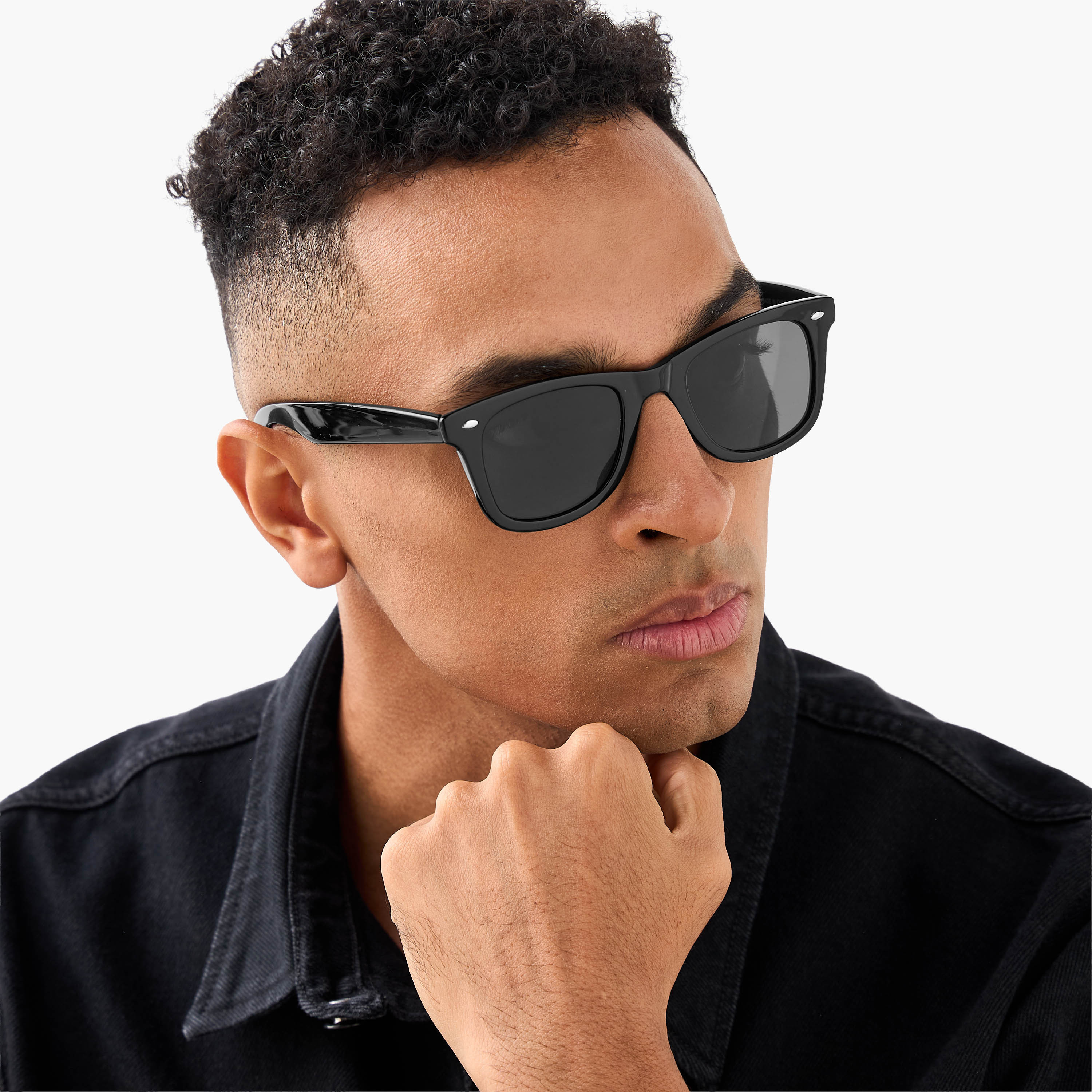 Men Square Frame Grey Lens Sunglasses-men-sunglasses-image-2