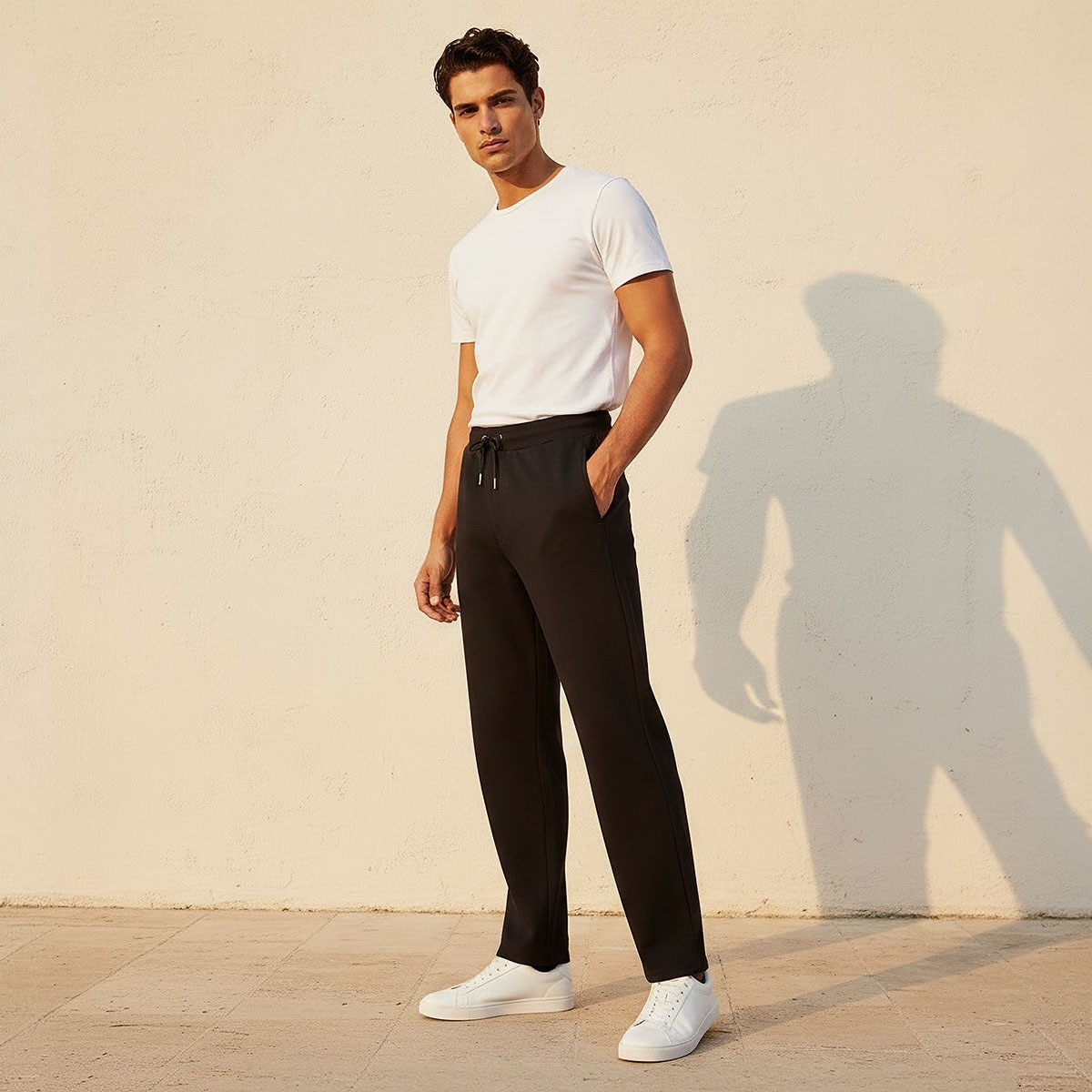 Men Regular Fit Joggers with Pockets-men-clothing-bottoms-joggers-image-3