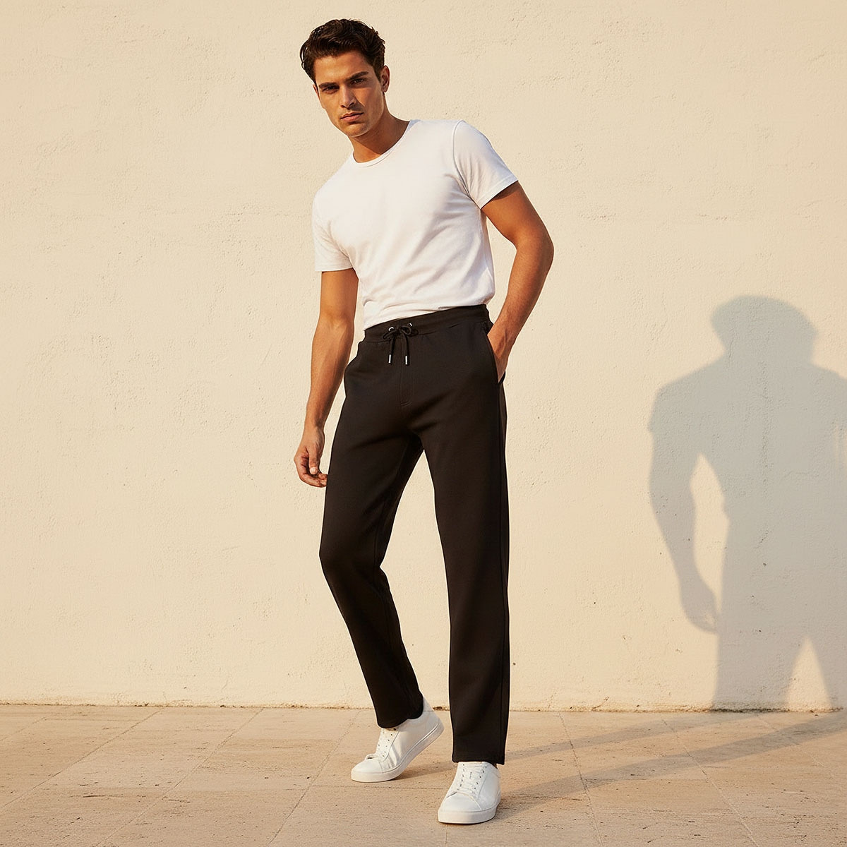 Men Regular Fit Joggers with Pockets-men-clothing-bottoms-joggers-image-5