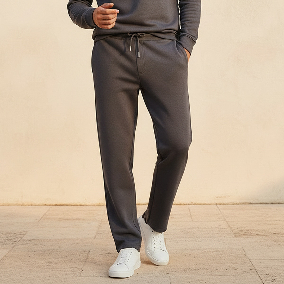 Men Regular Fit Joggers with Pockets-men-clothing-bottoms-joggers-image-1