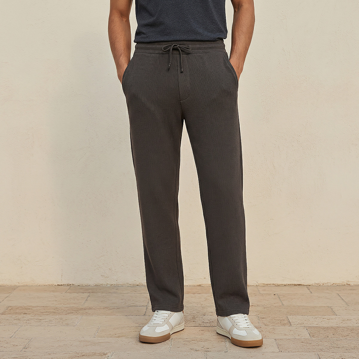 Men Textured Pyjamas-men-clothing-nightwear-pyjamaandshorts-image-1