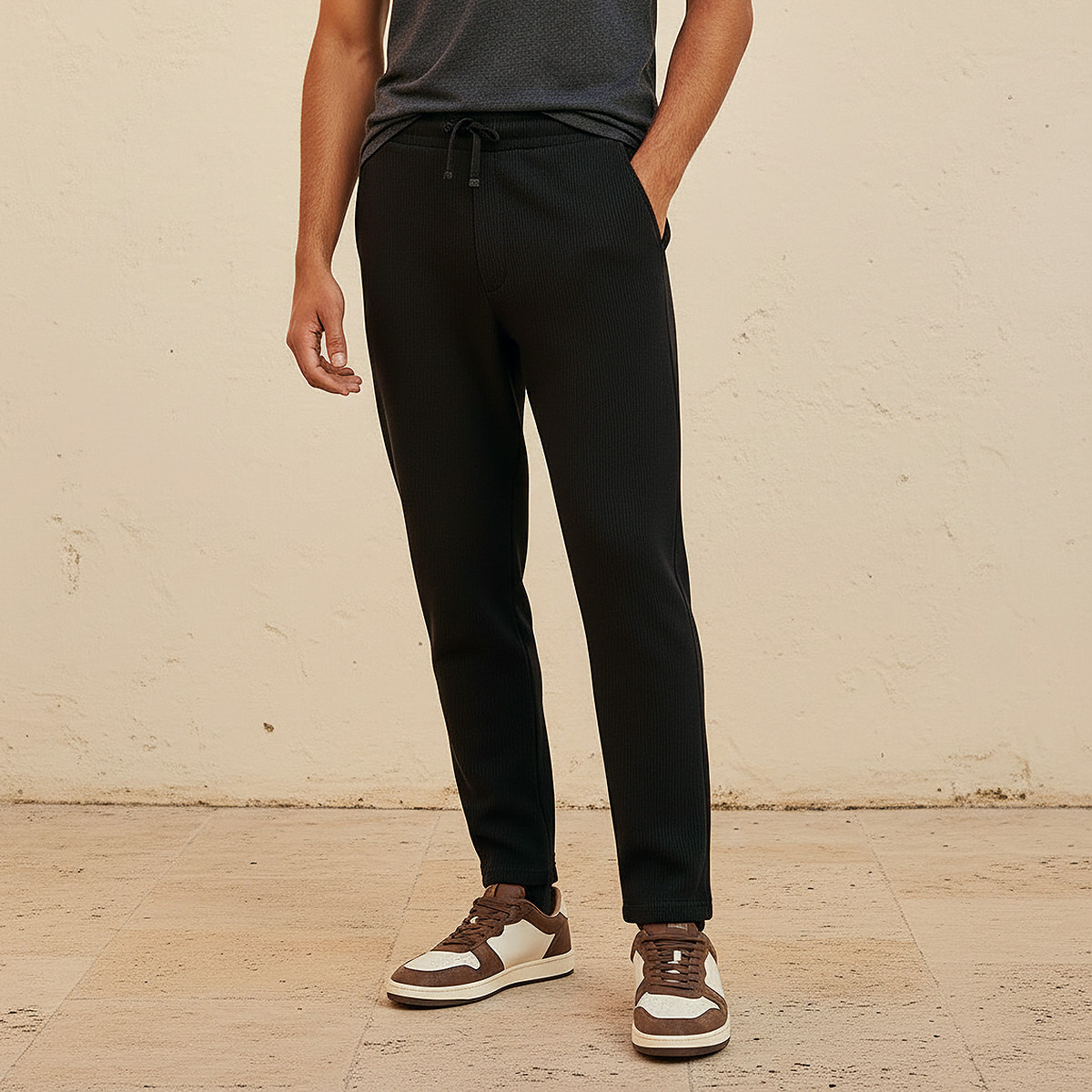 Men Textured Pyjamas-men-clothing-nightwear-pyjamaandshorts-image-1
