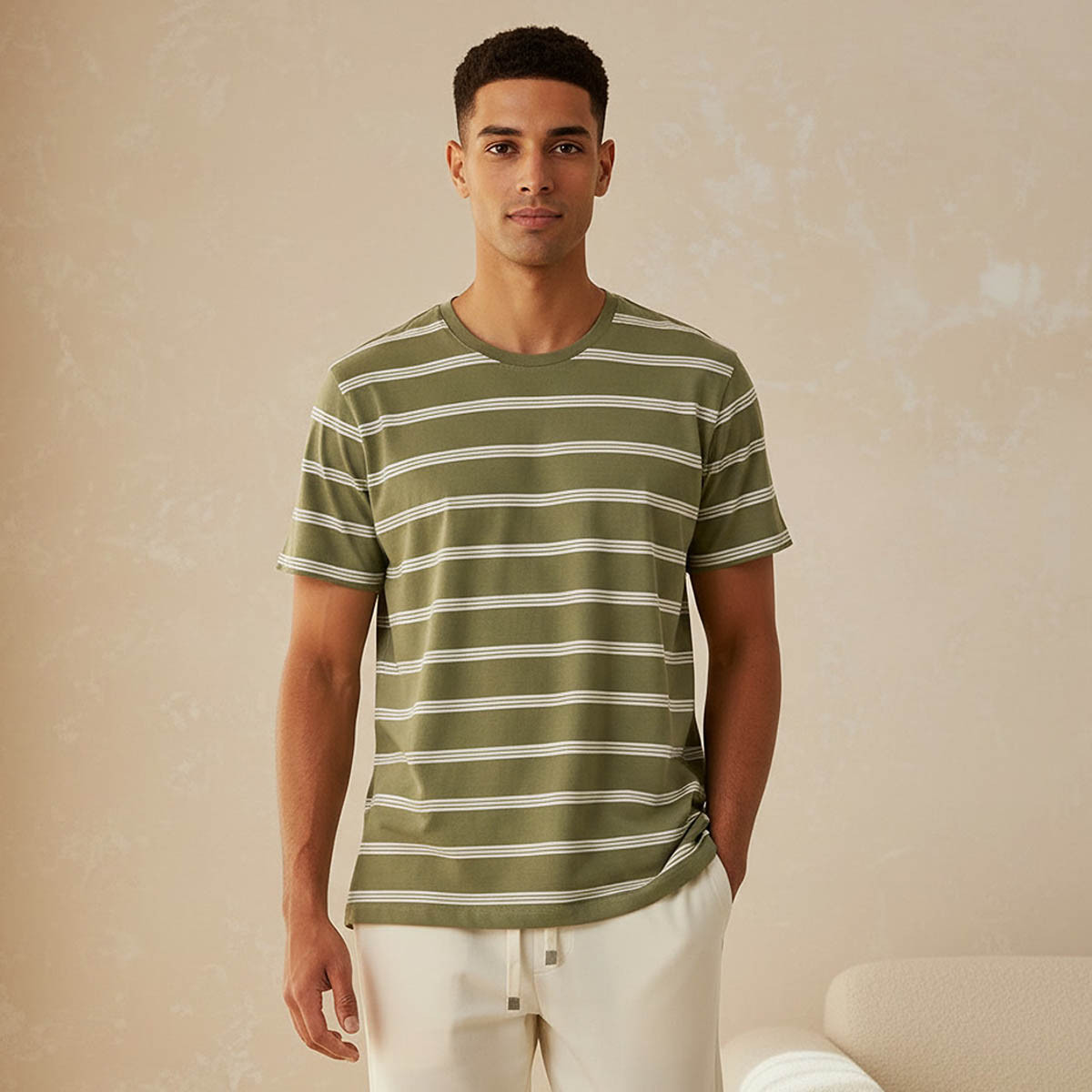 Men Cotton Striped Pyjama Set-men-clothing-nightwear-sets-image-3