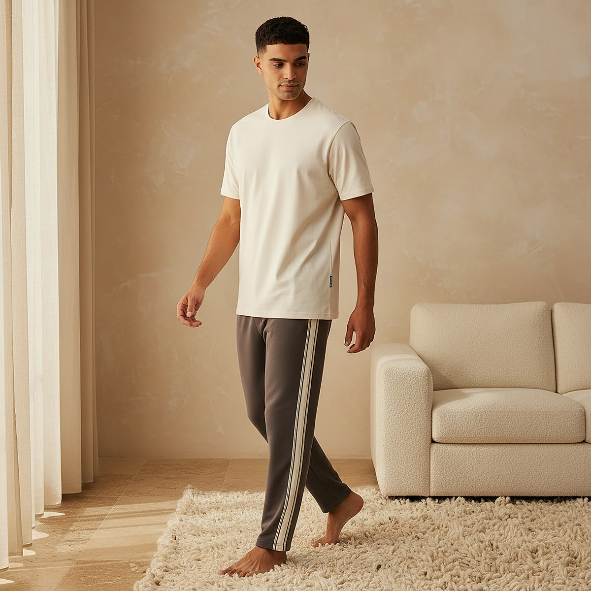 بنطلون بيجاما بتفاصيل شريط وجيب-men-clothing-nightwear-pyjamaandshorts-image-4