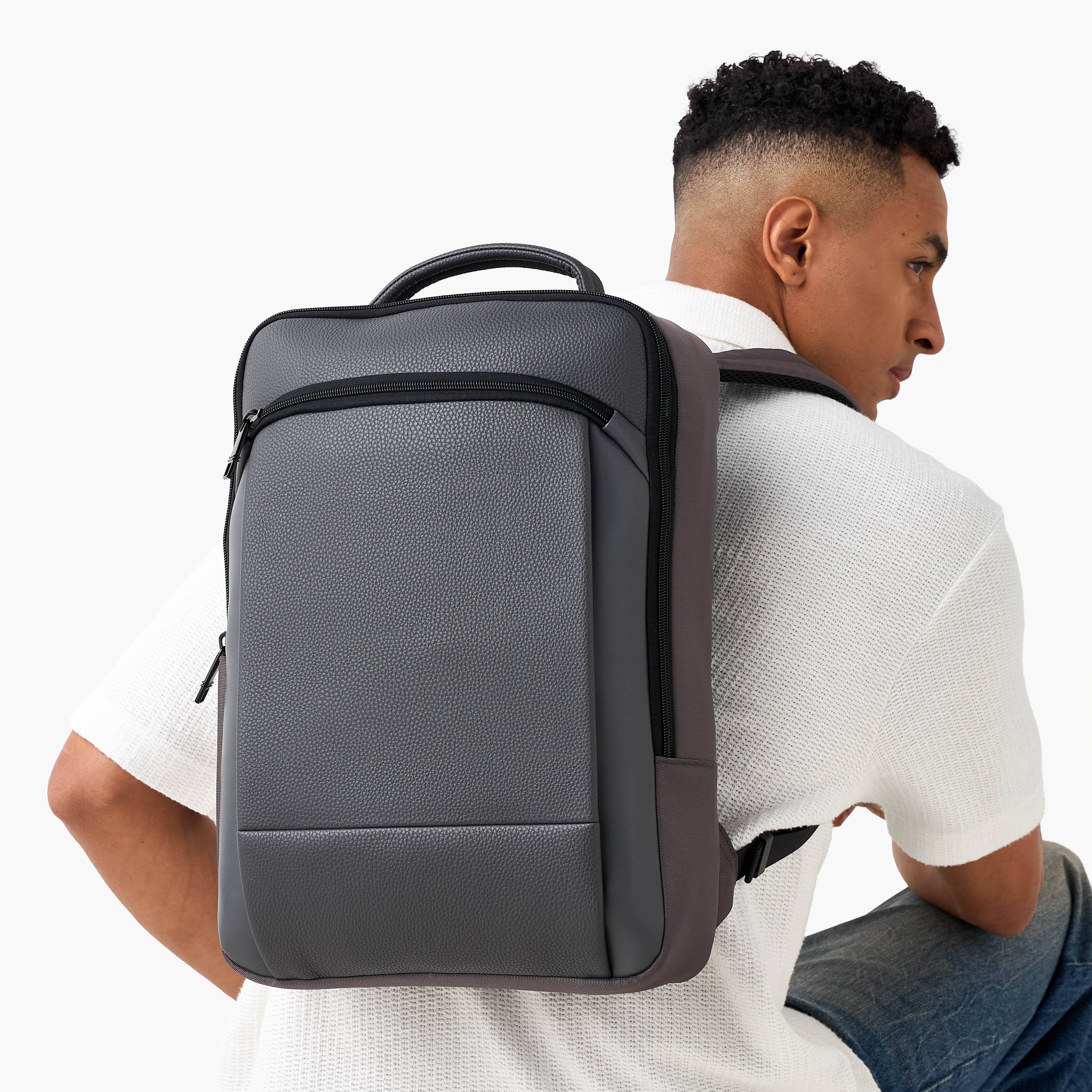 Men Textured Backpack-men-bags-image-2
