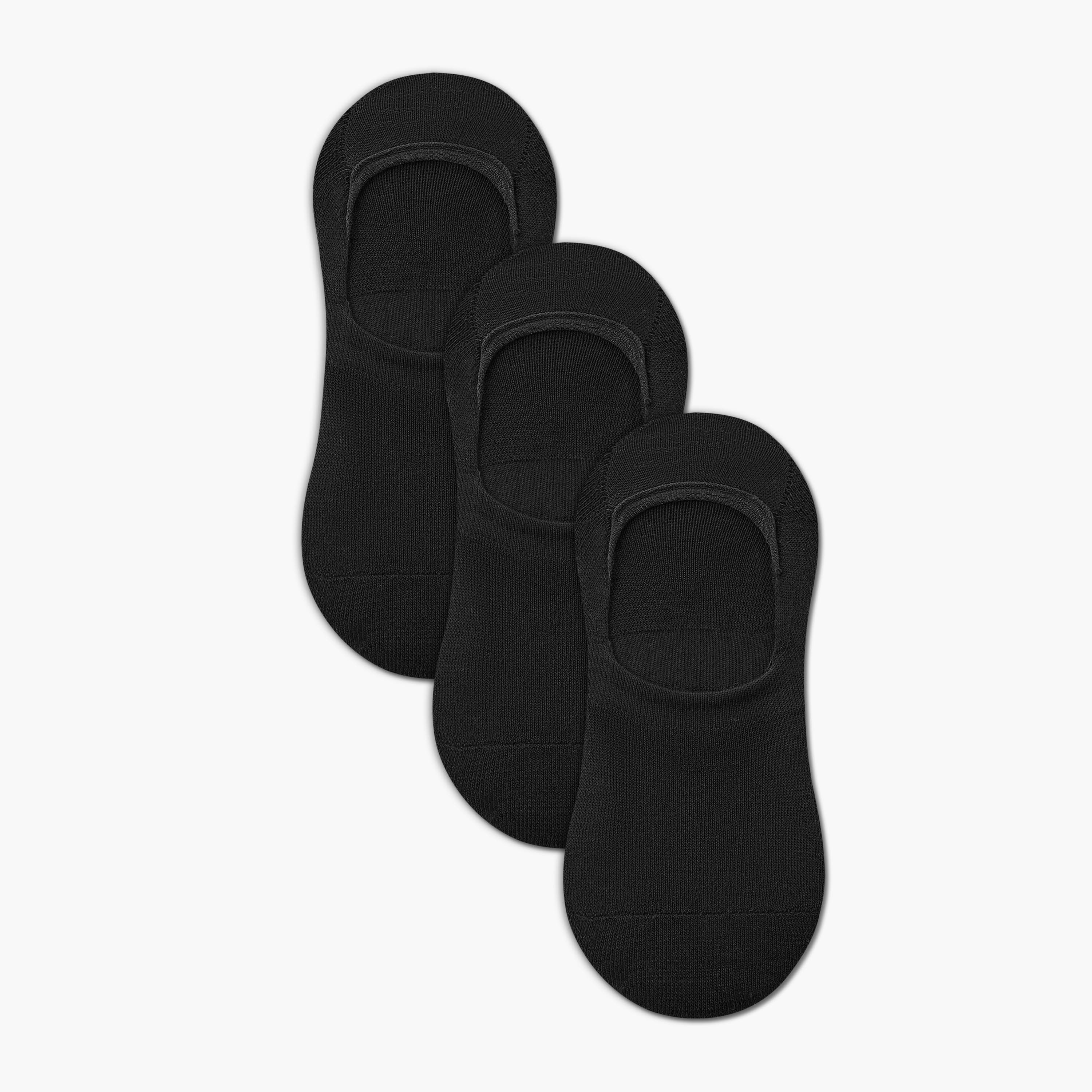 طقم جوارب مخفية نصف تيري 3 أزواج للرجال-men-socks-image-1