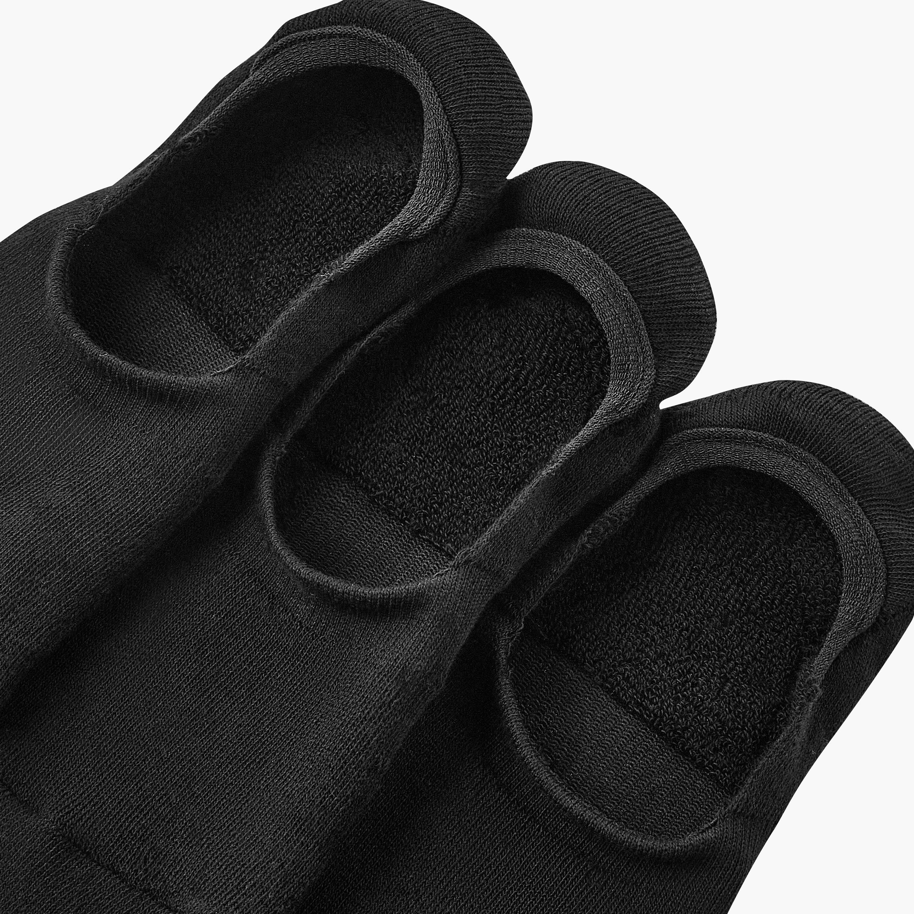 طقم جوارب مخفية نصف تيري 3 أزواج للرجال-men-socks-image-4
