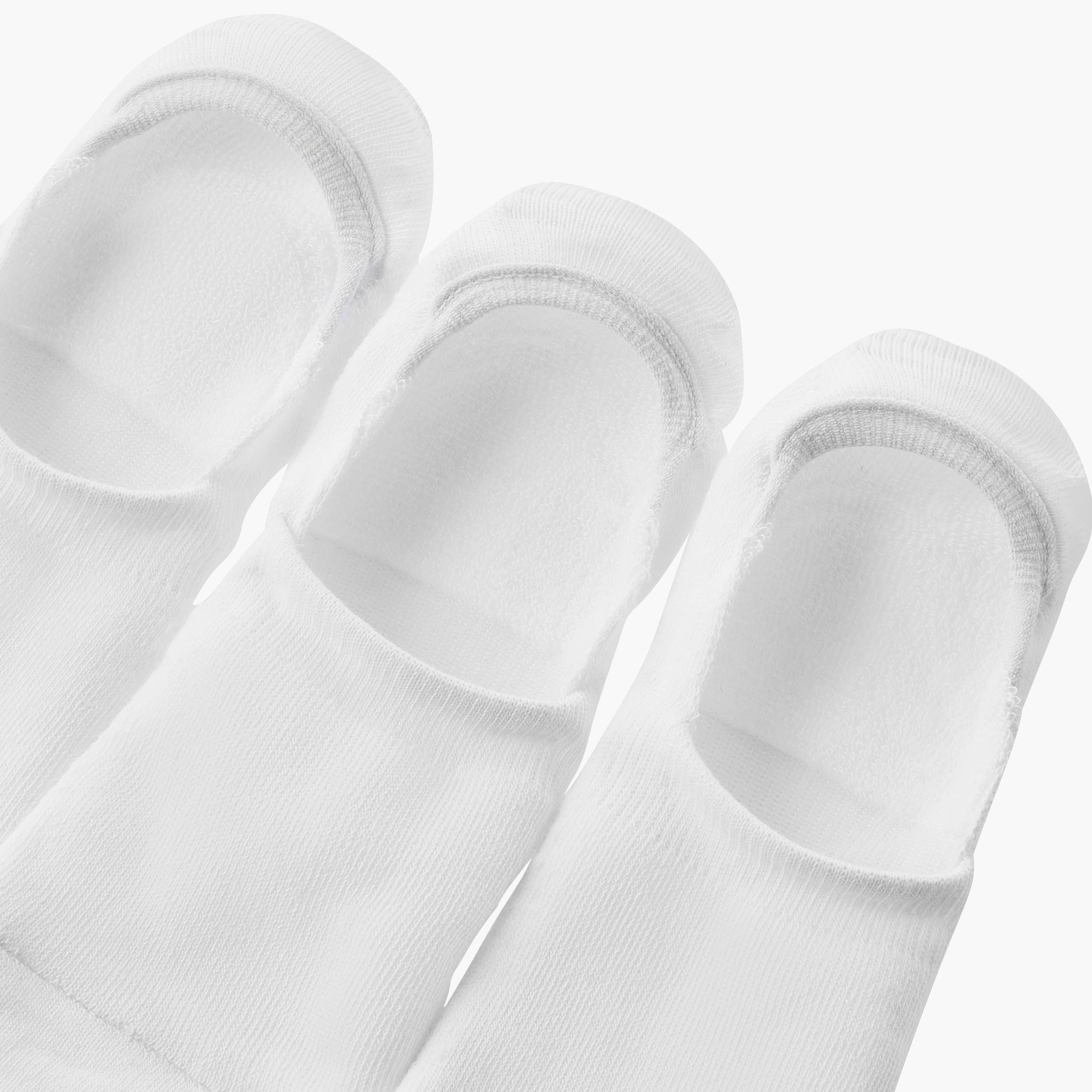 طقم جوارب مخفية نصف تيري 3 أزواج للرجال-men-socks-image-4