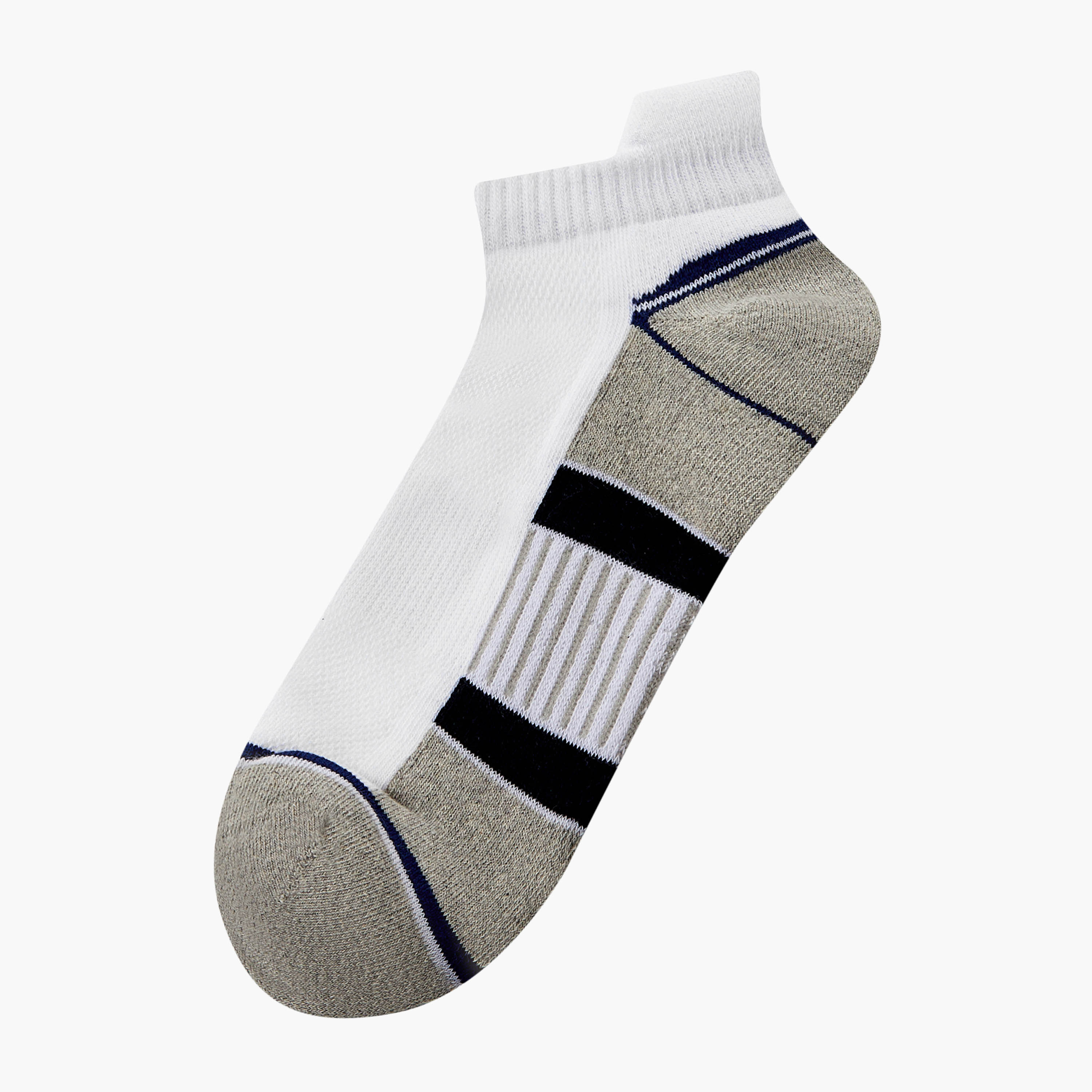 Men Ankle Length Half Terry Socks - Set of 3-men-socks-image-2