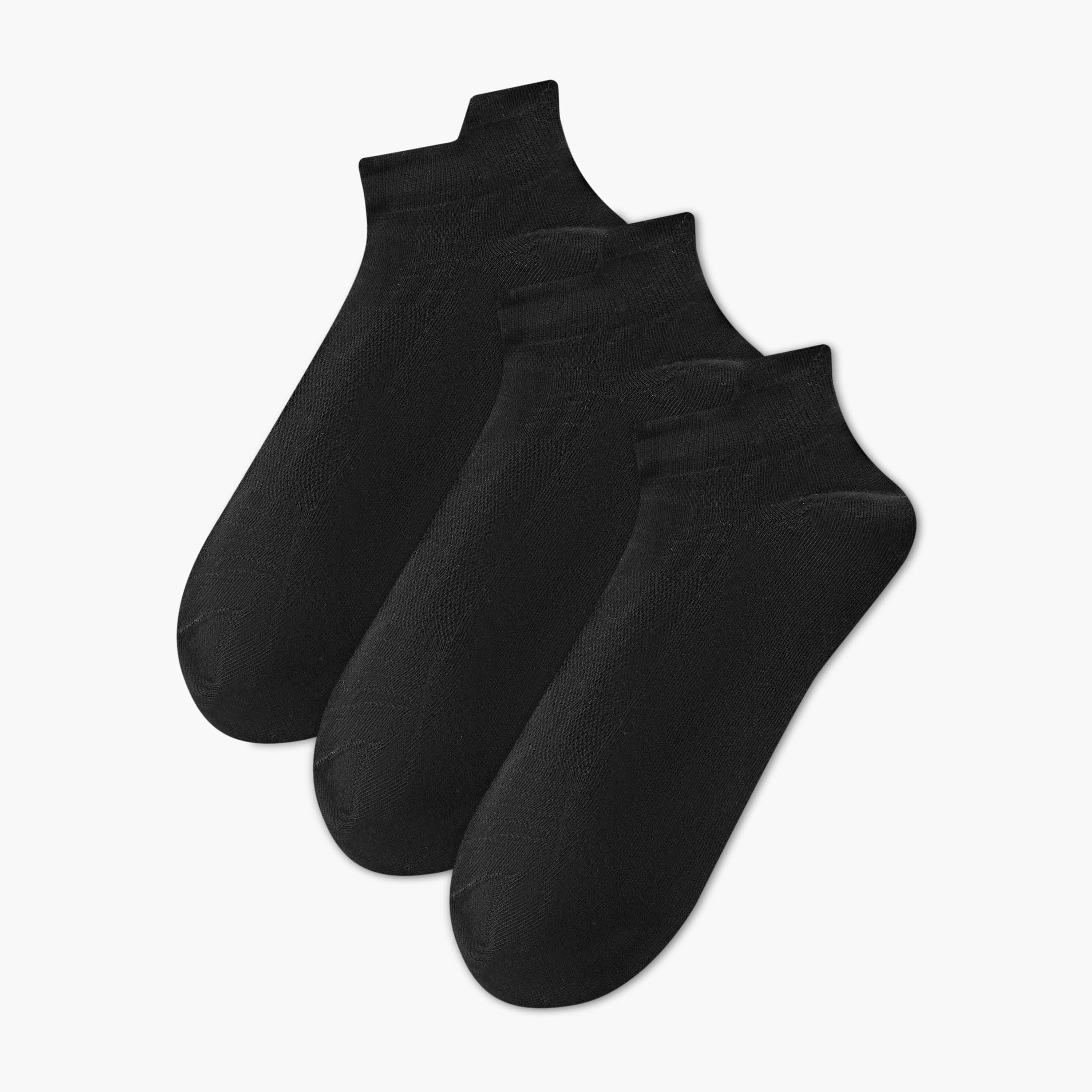 طقم جوارب بطول الكاحل 3 أزواج للرجال-men-socks-image-1