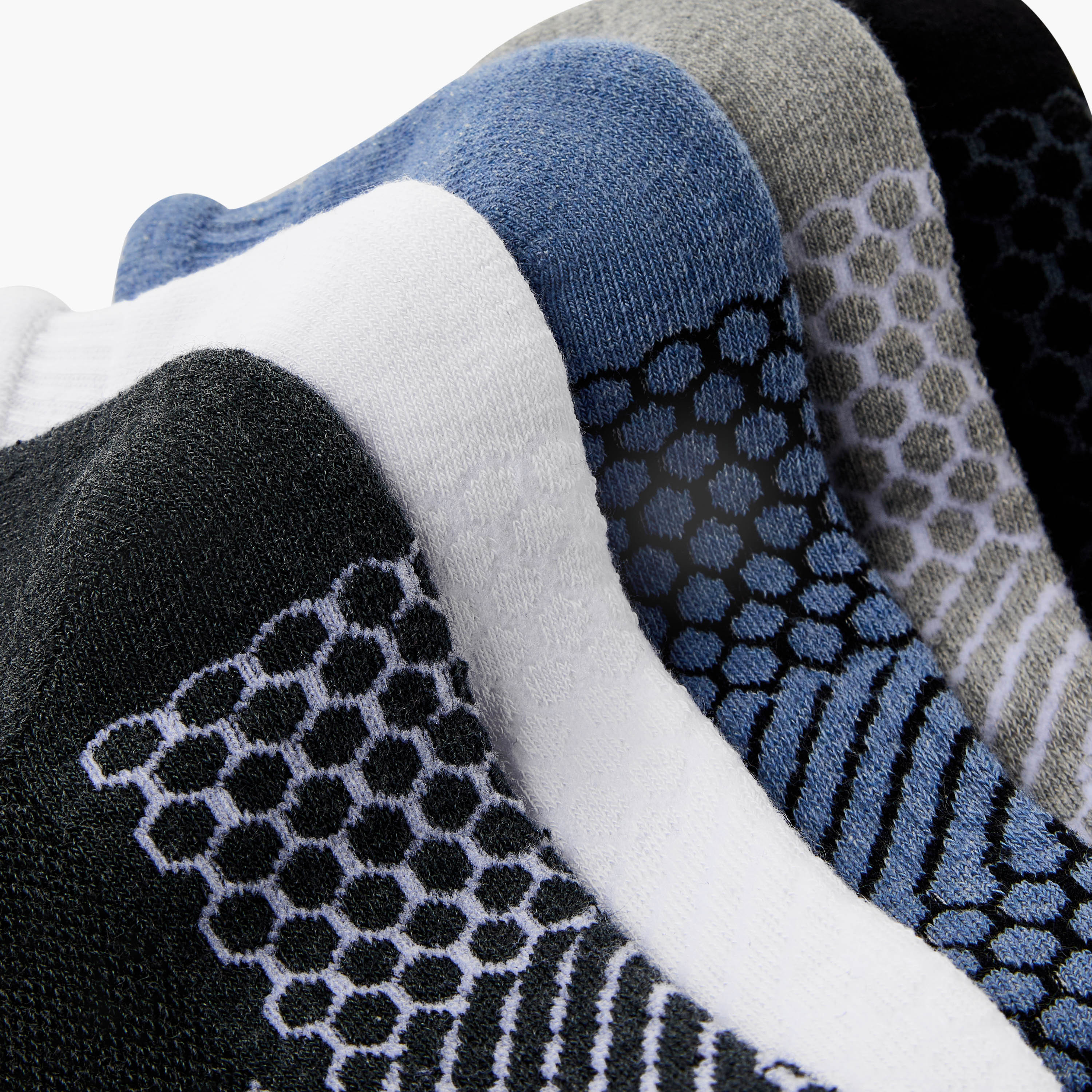 طقم جوارب بطول الكاحل 5 أزواج للرجال-men-socks-image-4