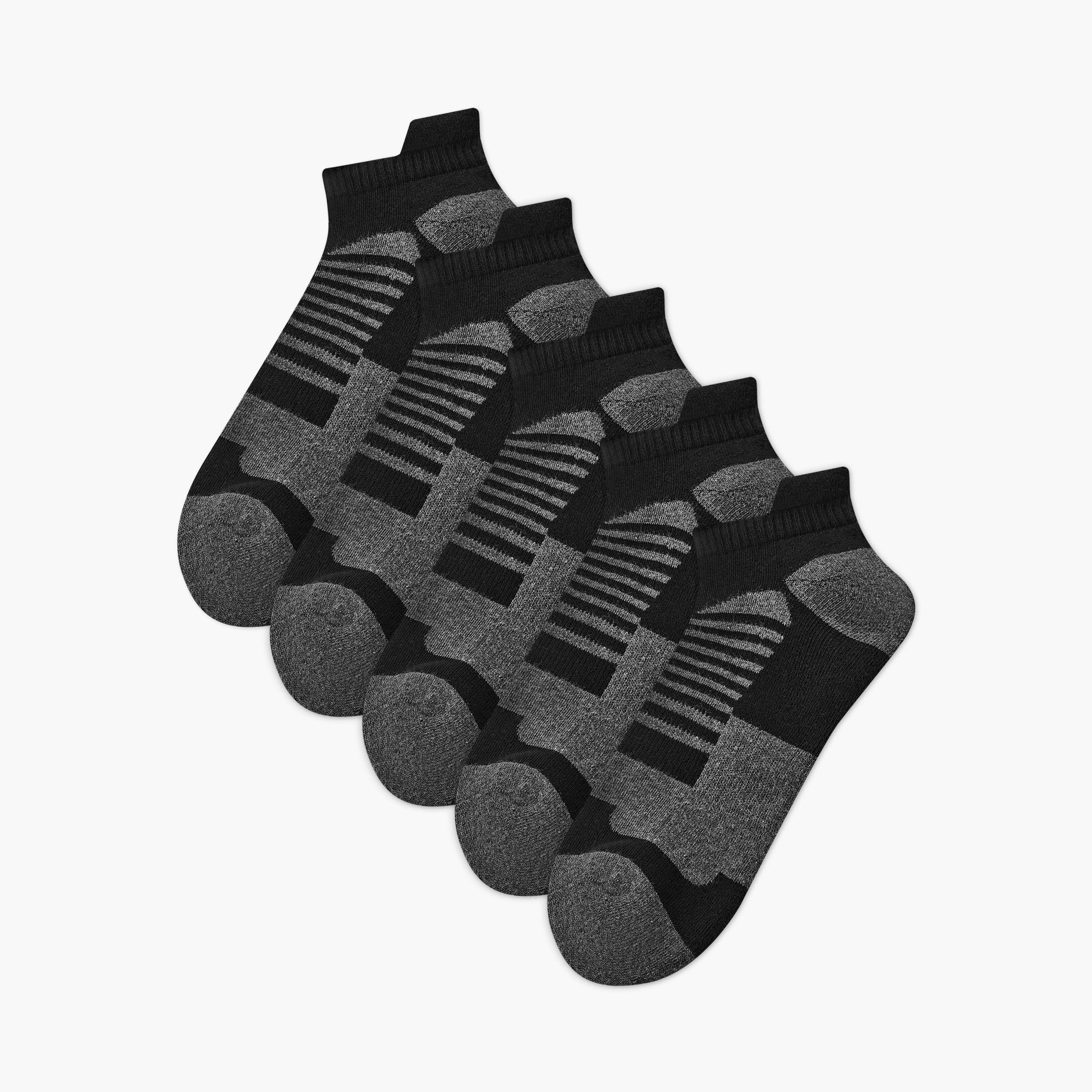 طقم جوارب بطول الكاحل 5 أزواج للرجال-men-socks-image-1