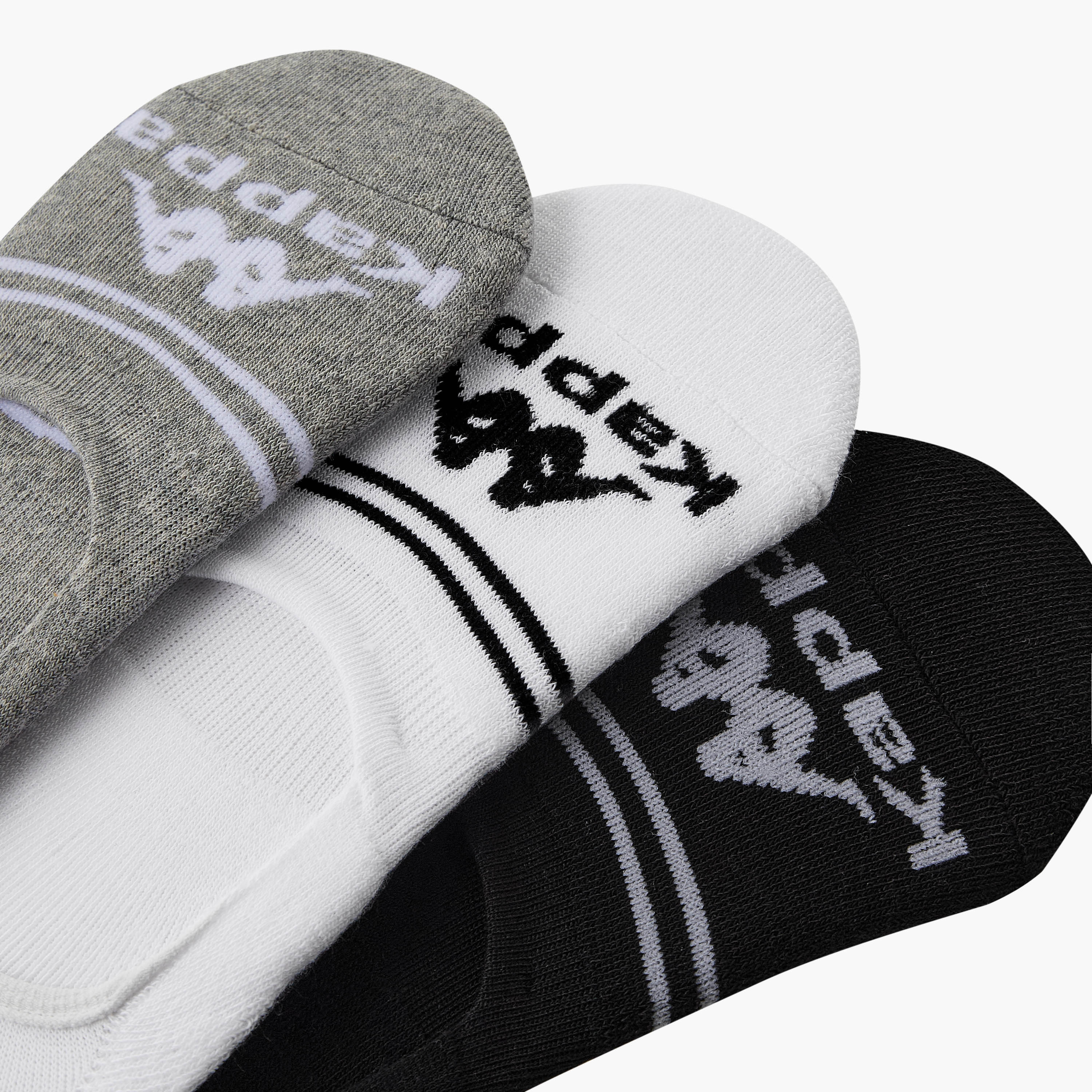 Kappa Men Invisible Socks Half Terry - Set of 3-men-socks-image-3