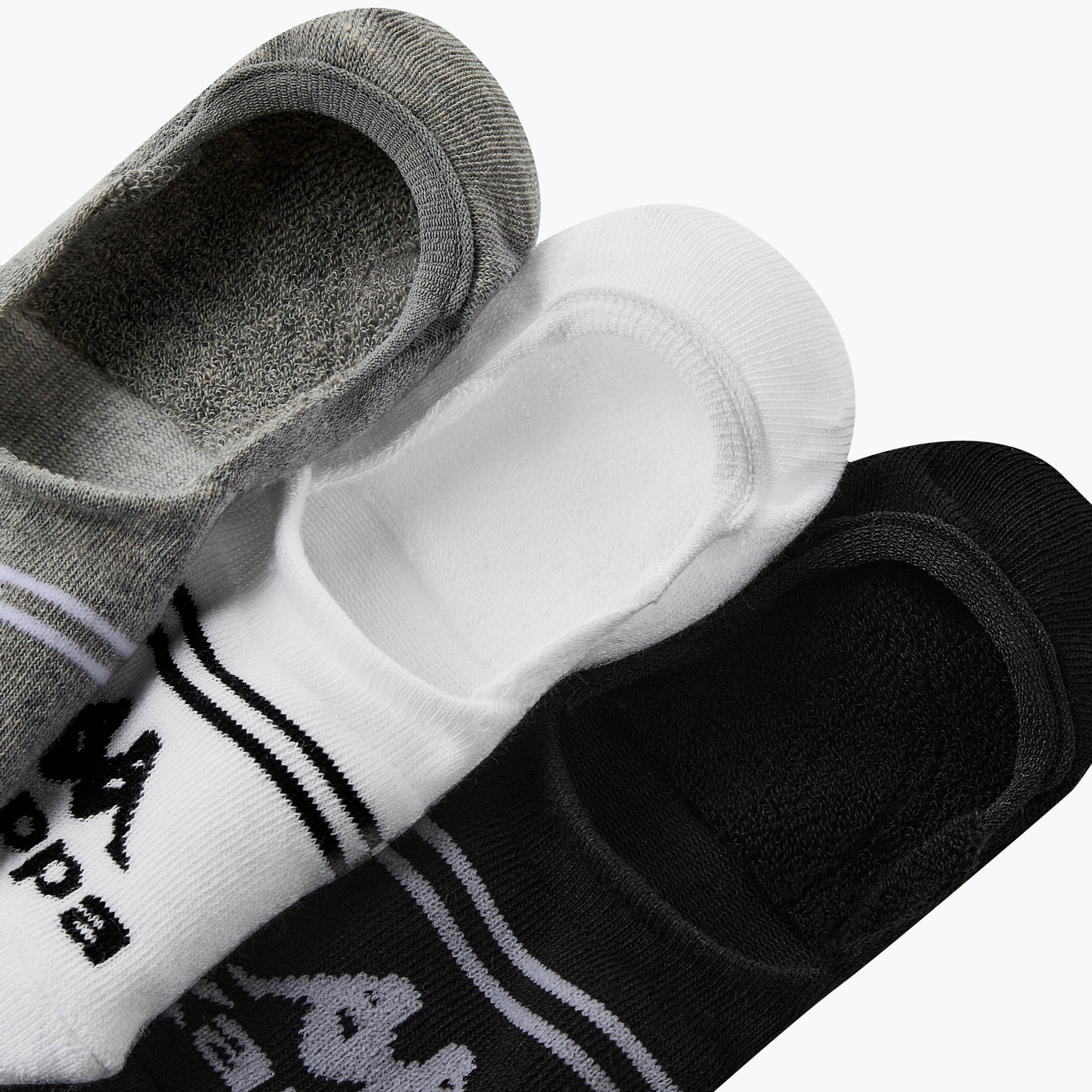 Kappa Men Invisible Socks Half Terry - Set of 3-men-socks-image-4