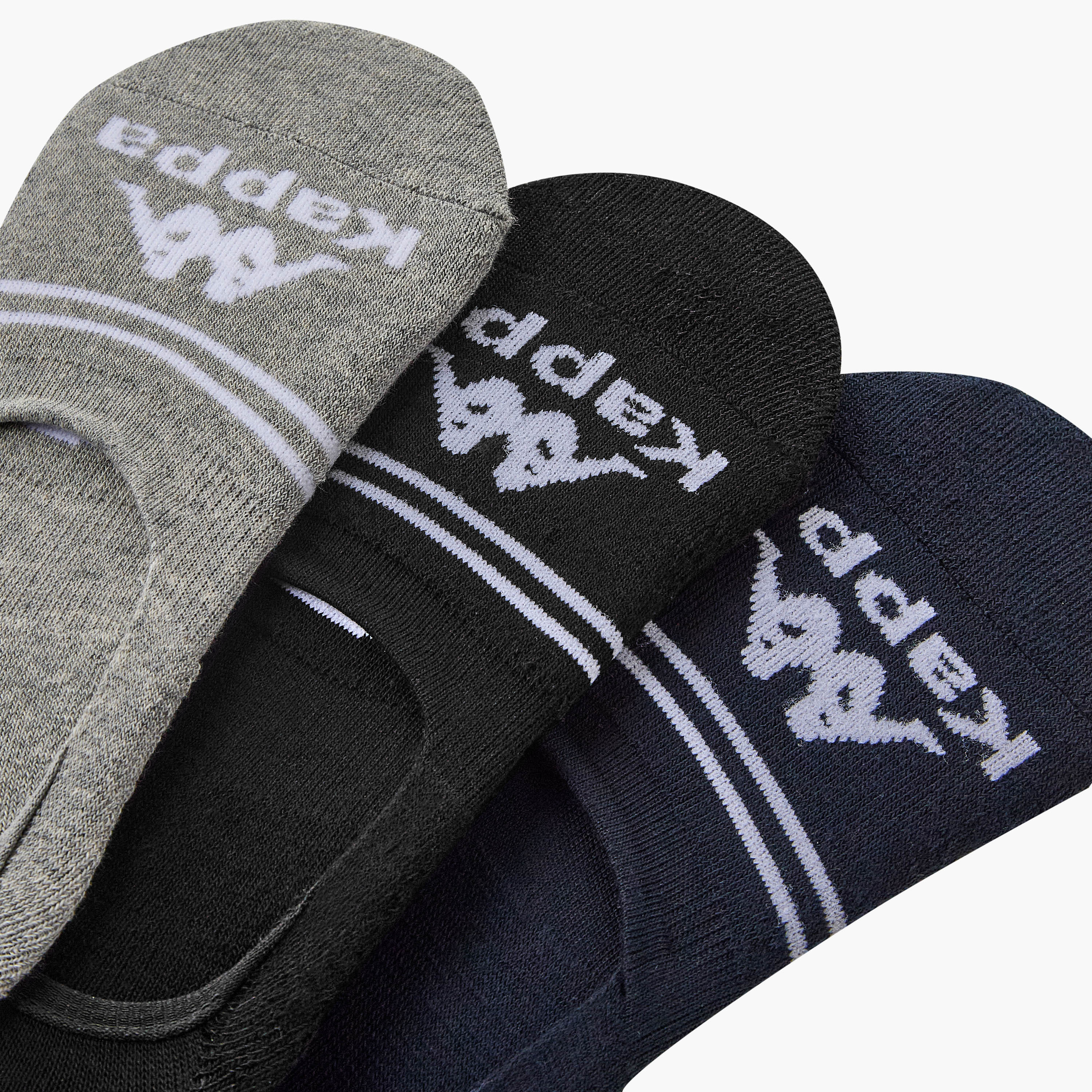 Kappa Men Invisible Socks Half Terry - Set of 3-men-socks-image-3