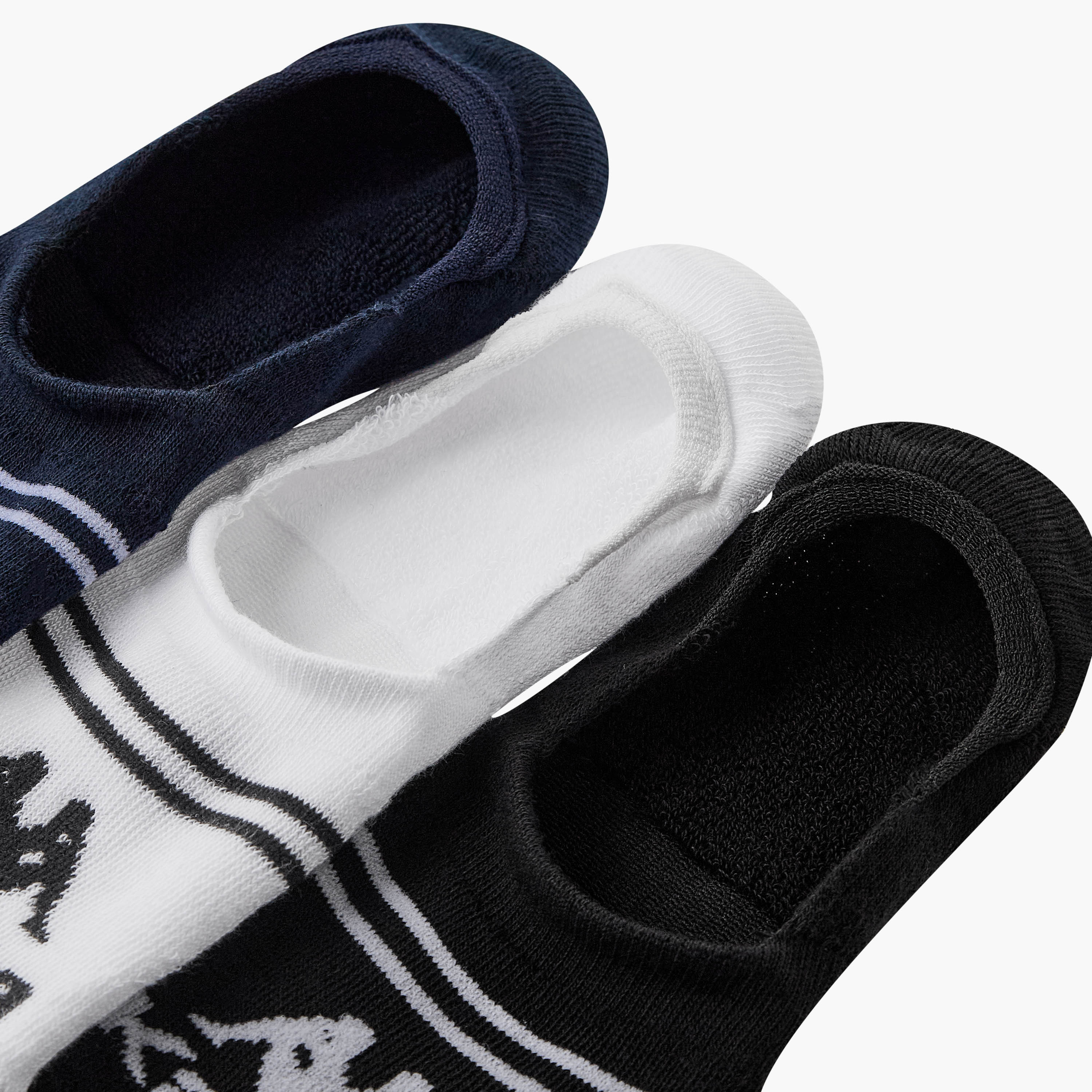 Kappa Men Invisible Socks Half Terry - Set of 3-men-socks-image-4