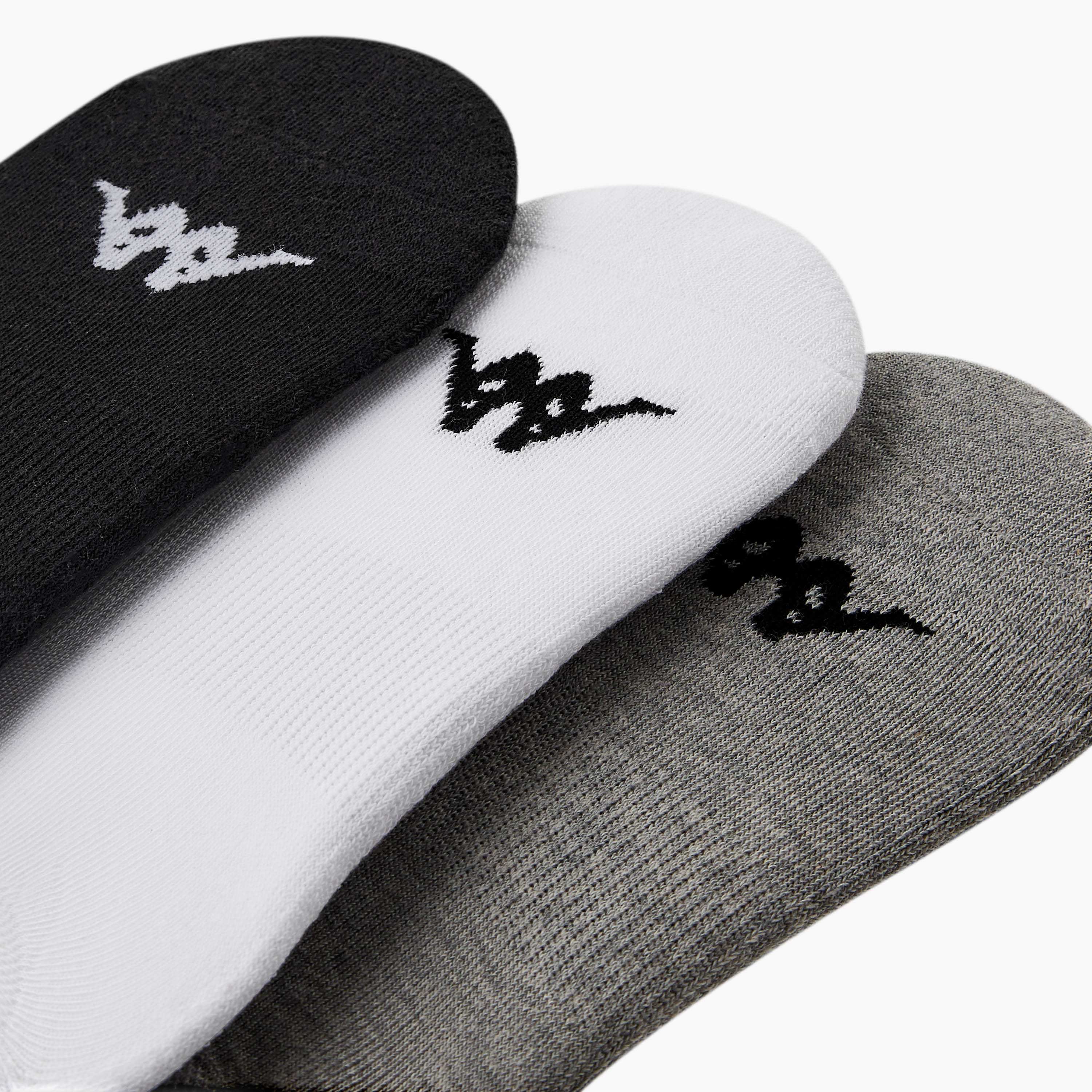 Kappa Men Invisible Socks Half Terry - Set of 3-men-socks-image-3