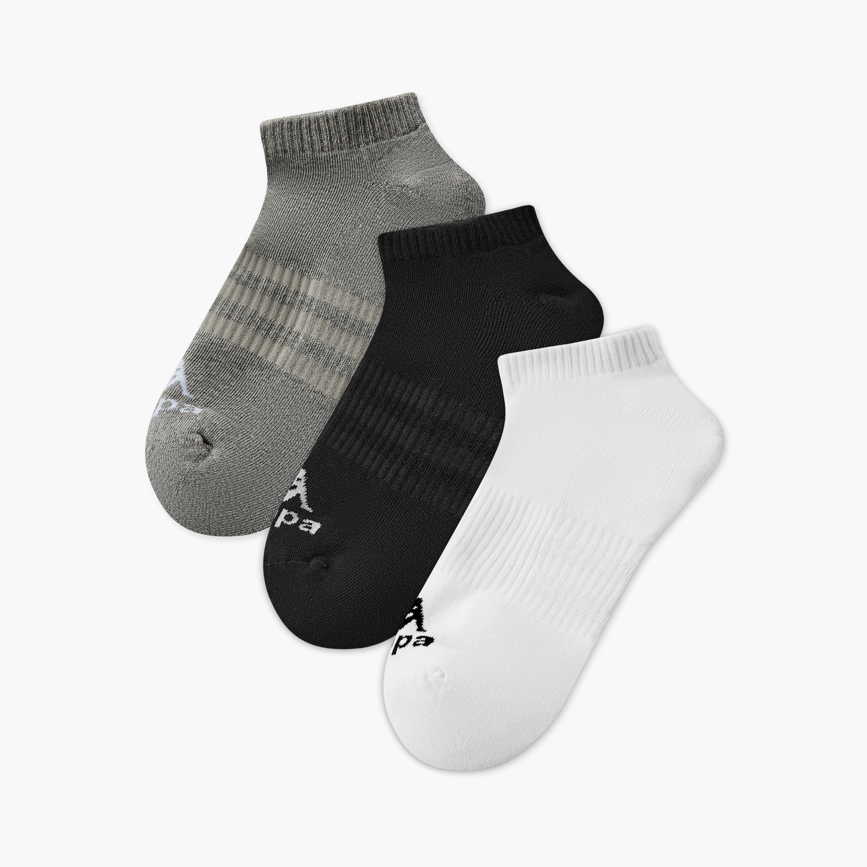 طقم جوارب 3 أزواج بطول الكاحل للرجال من كابا-men-socks-image-1