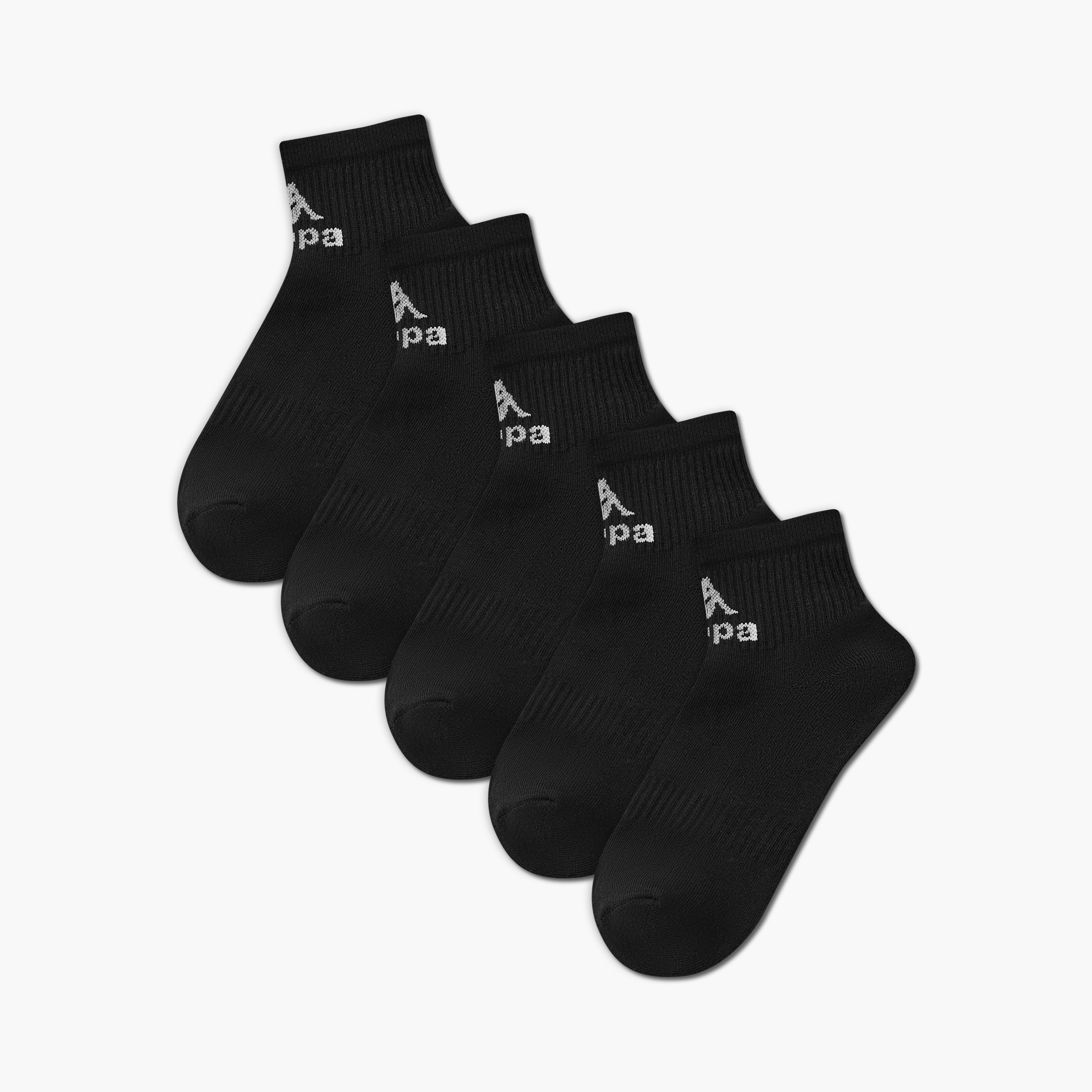 طقم جوارب بطول الكاحل 5 أزواج للرجال من كابا-men-socks-image-1