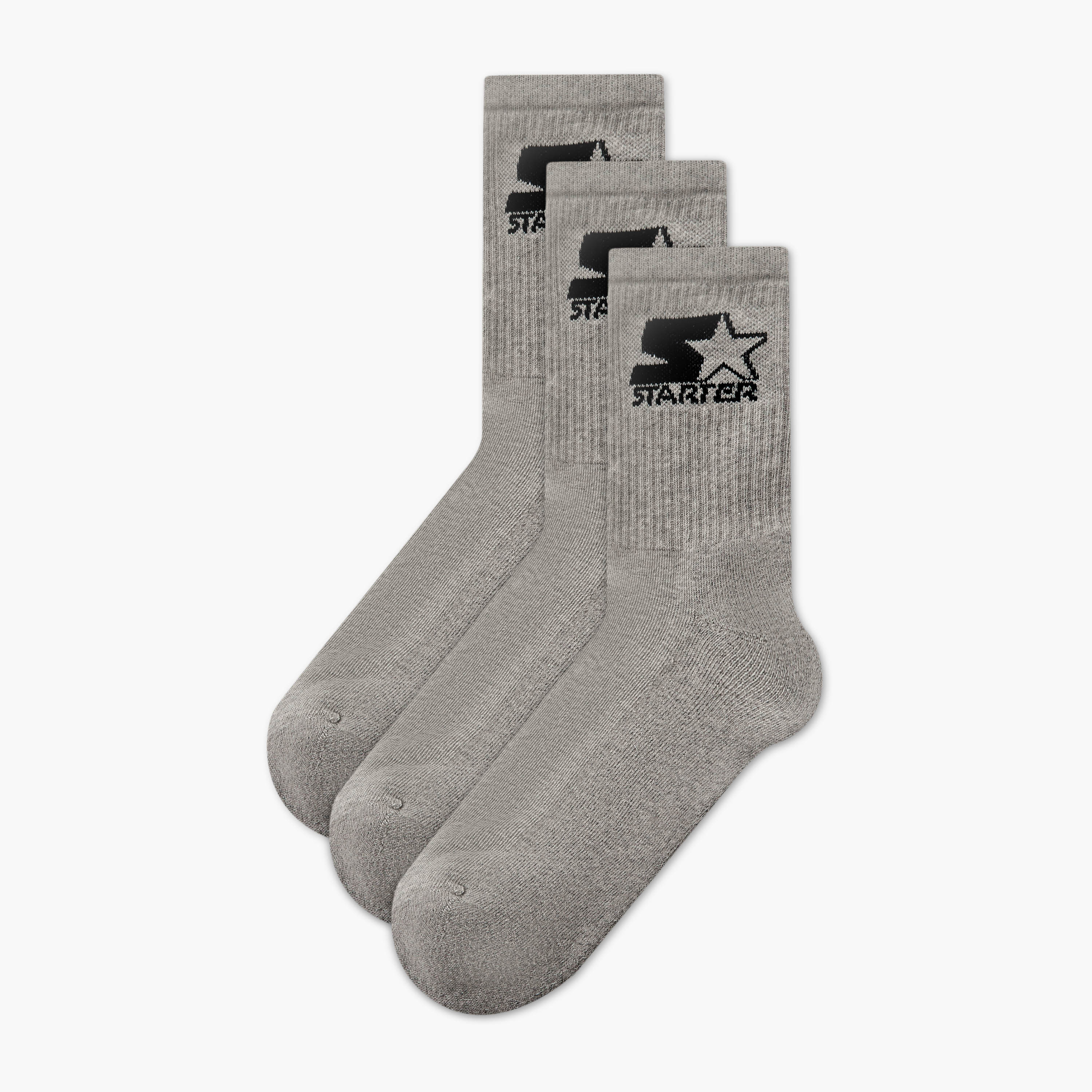 طقم جوارب 3 أزواج بطول ربلة الساق للرجال من ستارتر-men-socks-image-1