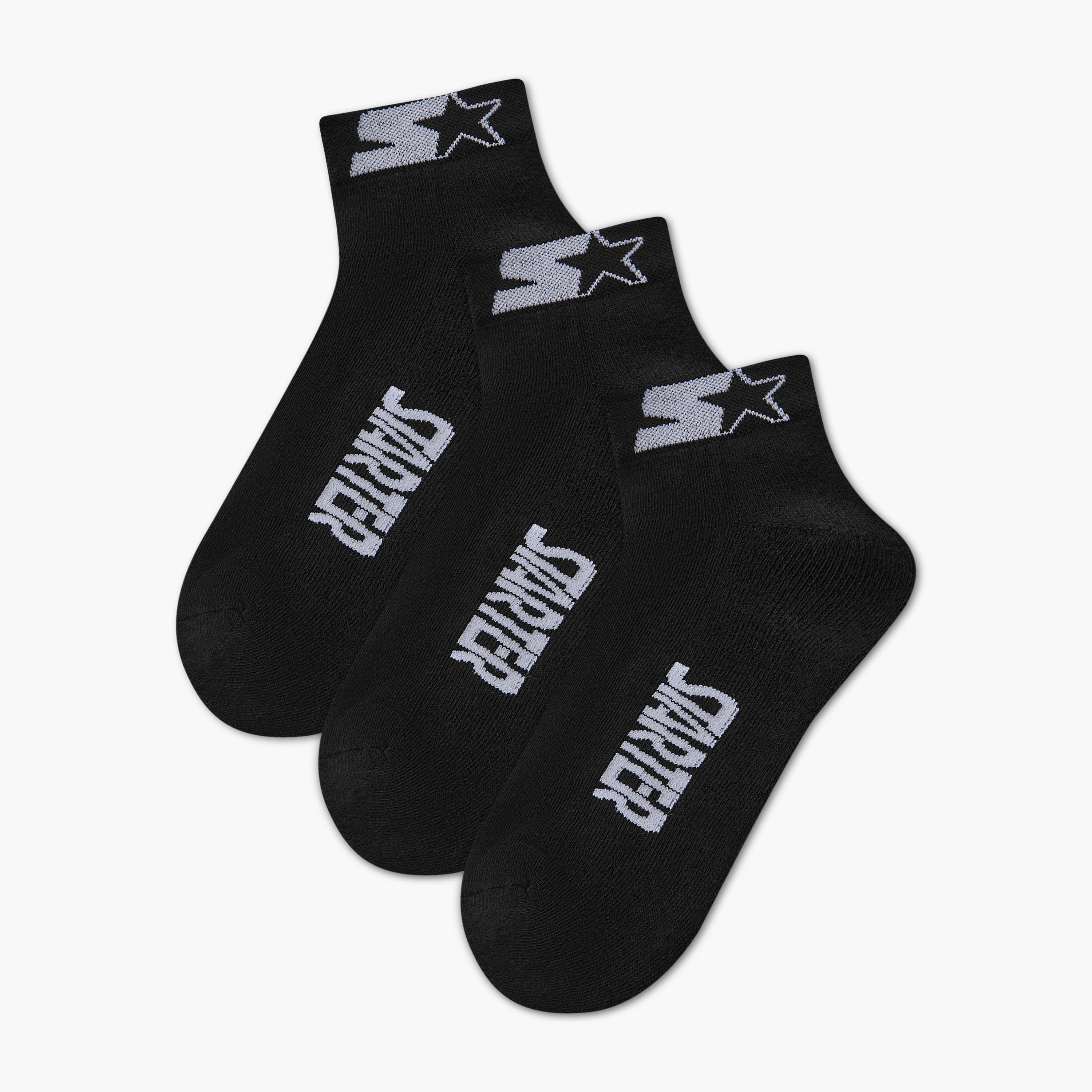 طقم جوارب 3 أزواج بطول الكاحل للرجال من ستارتر-men-socks-image-1