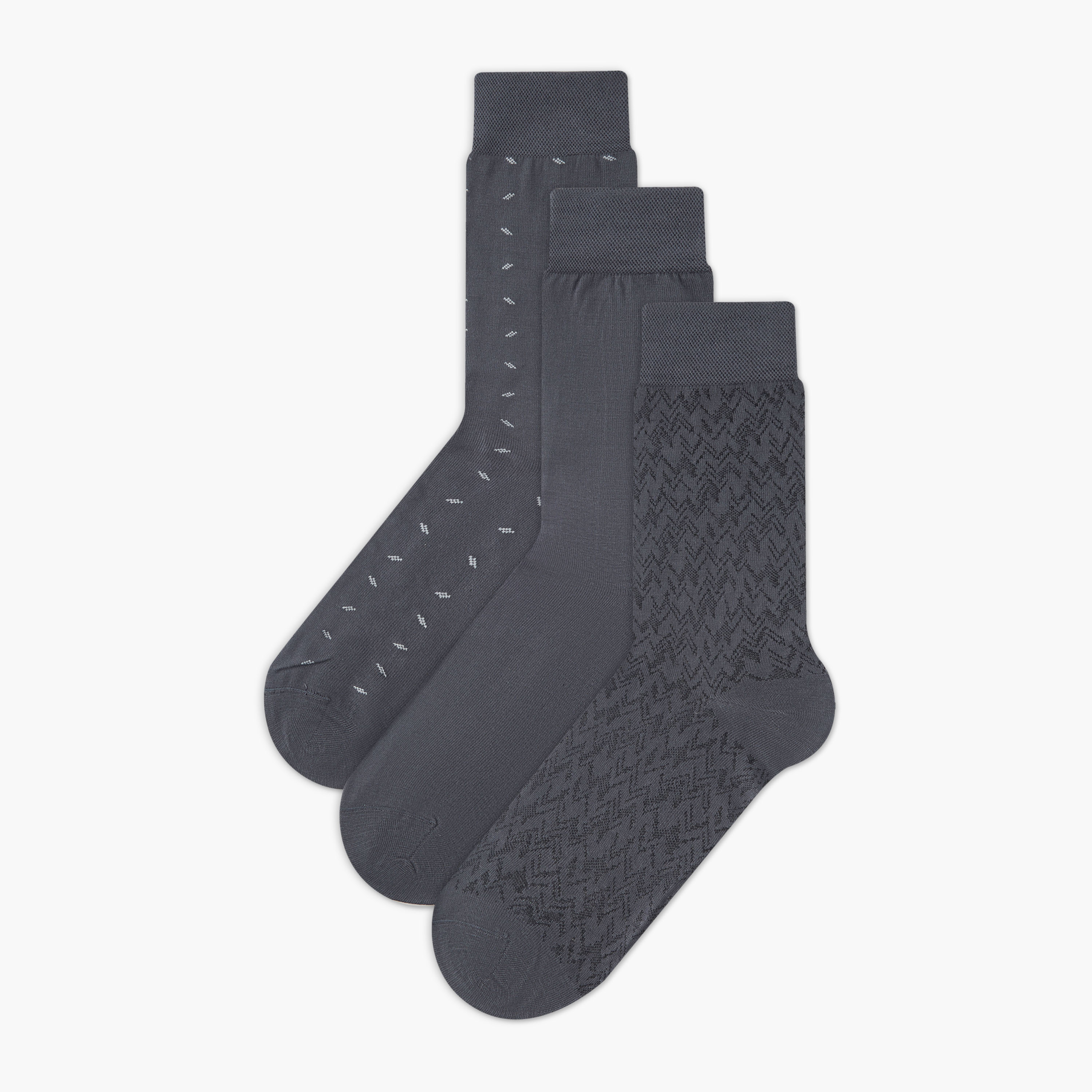 Men Socks Crew Length - Set of 3-men-socks-image-1