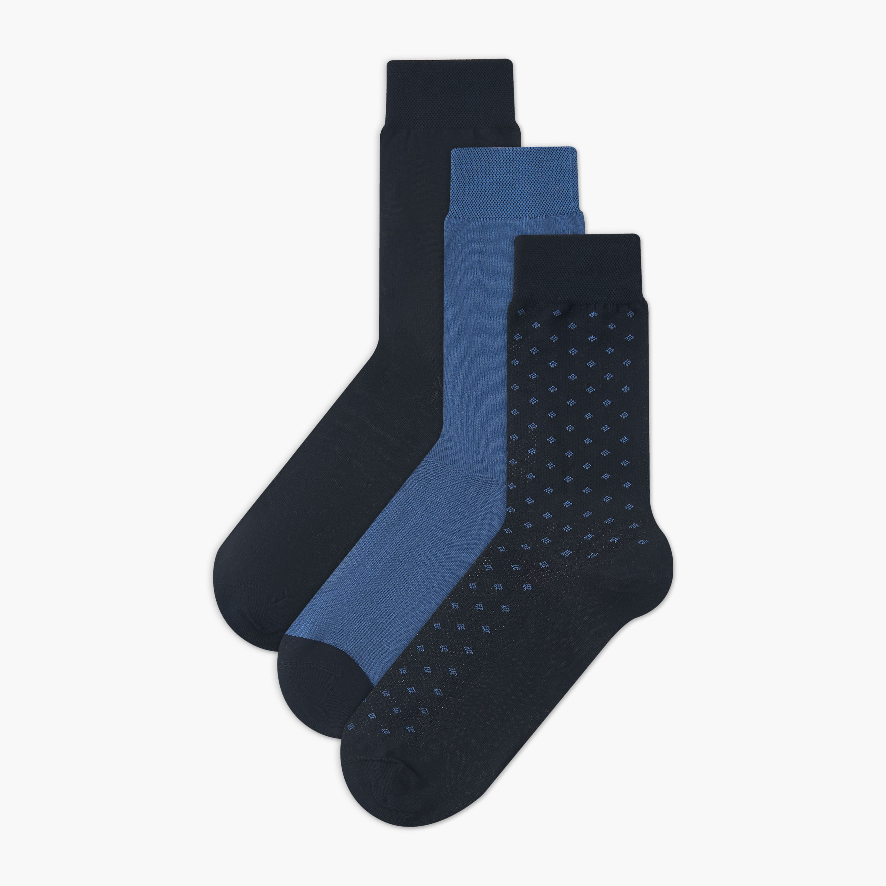 Men Socks Crew Length - Set of 3-men-socks-image-1