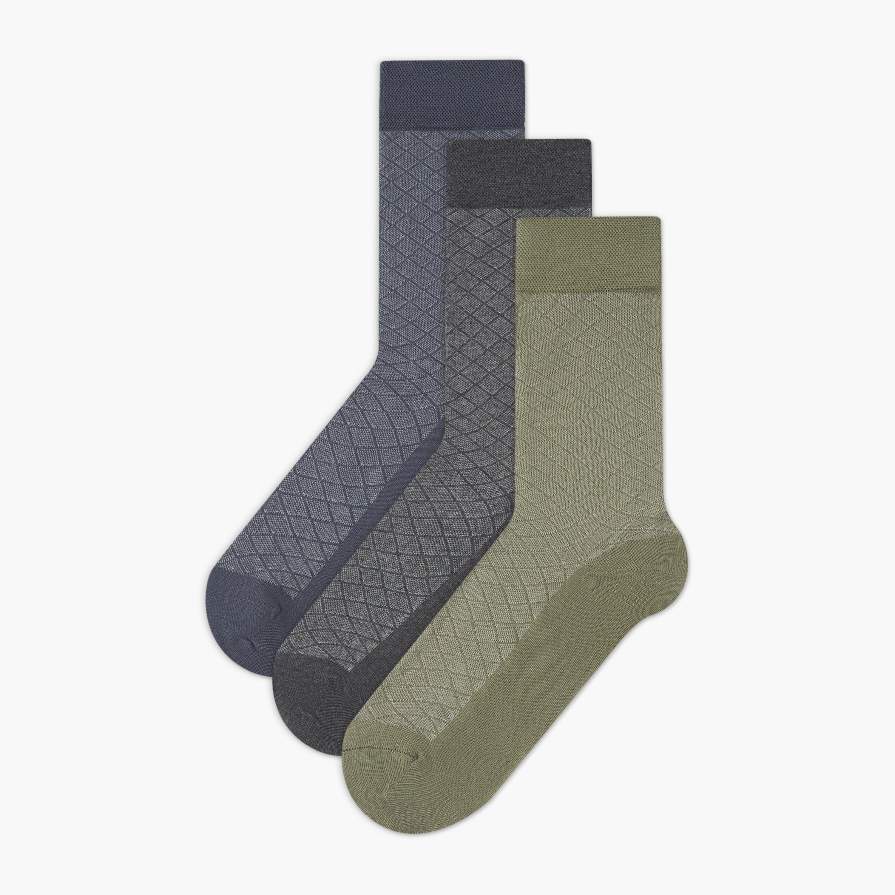 Men Socks Crew Length - Set of 3-men-socks-image-1