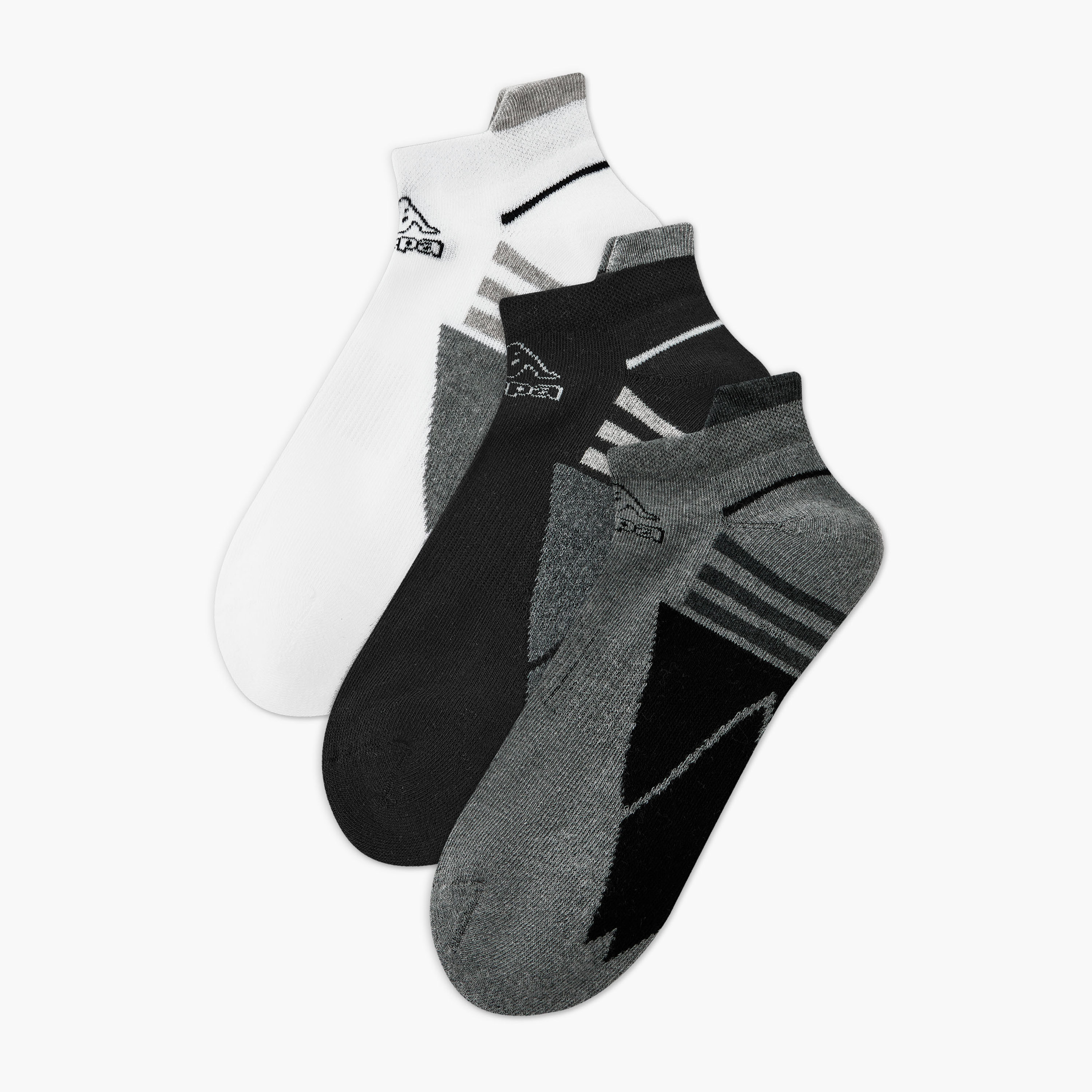 Kappa Men Socks Ankle Length Half Terry - Set of 3-men-socks-image-1