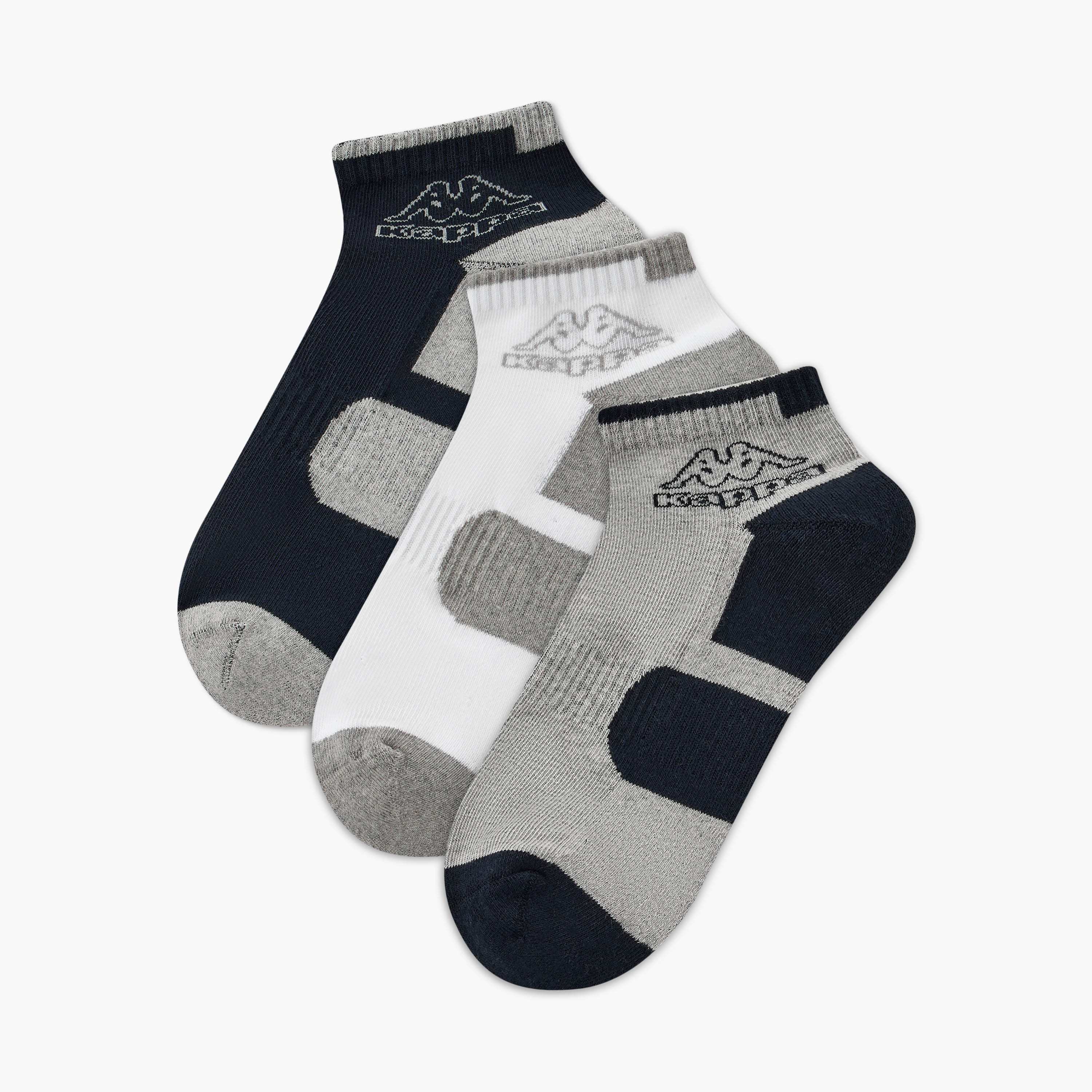 Kappa Men Socks Ankle Length - Set of 3-men-socks-image-1
