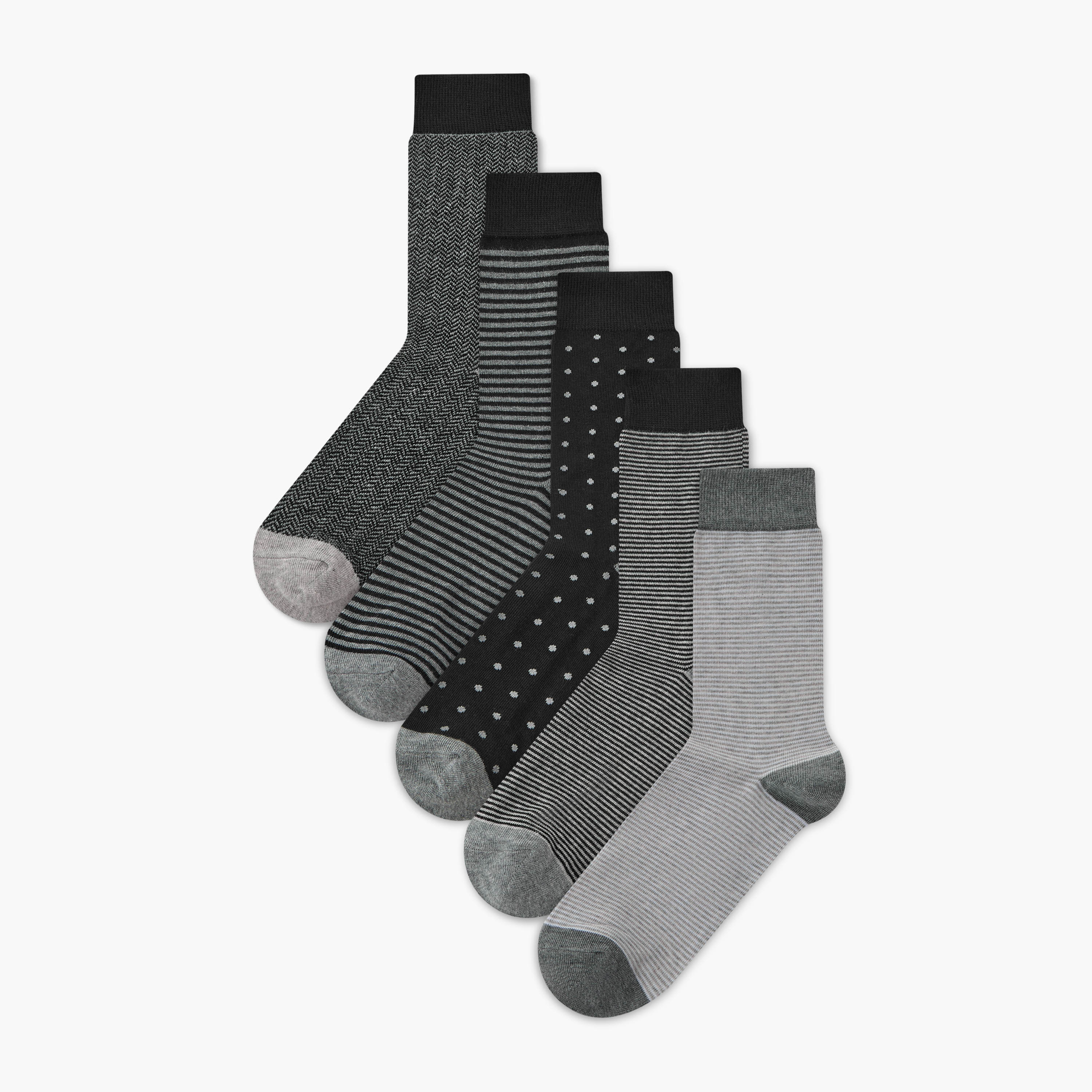 Men Formal Socks Ribbed - Set of 5-men-socks-image-1