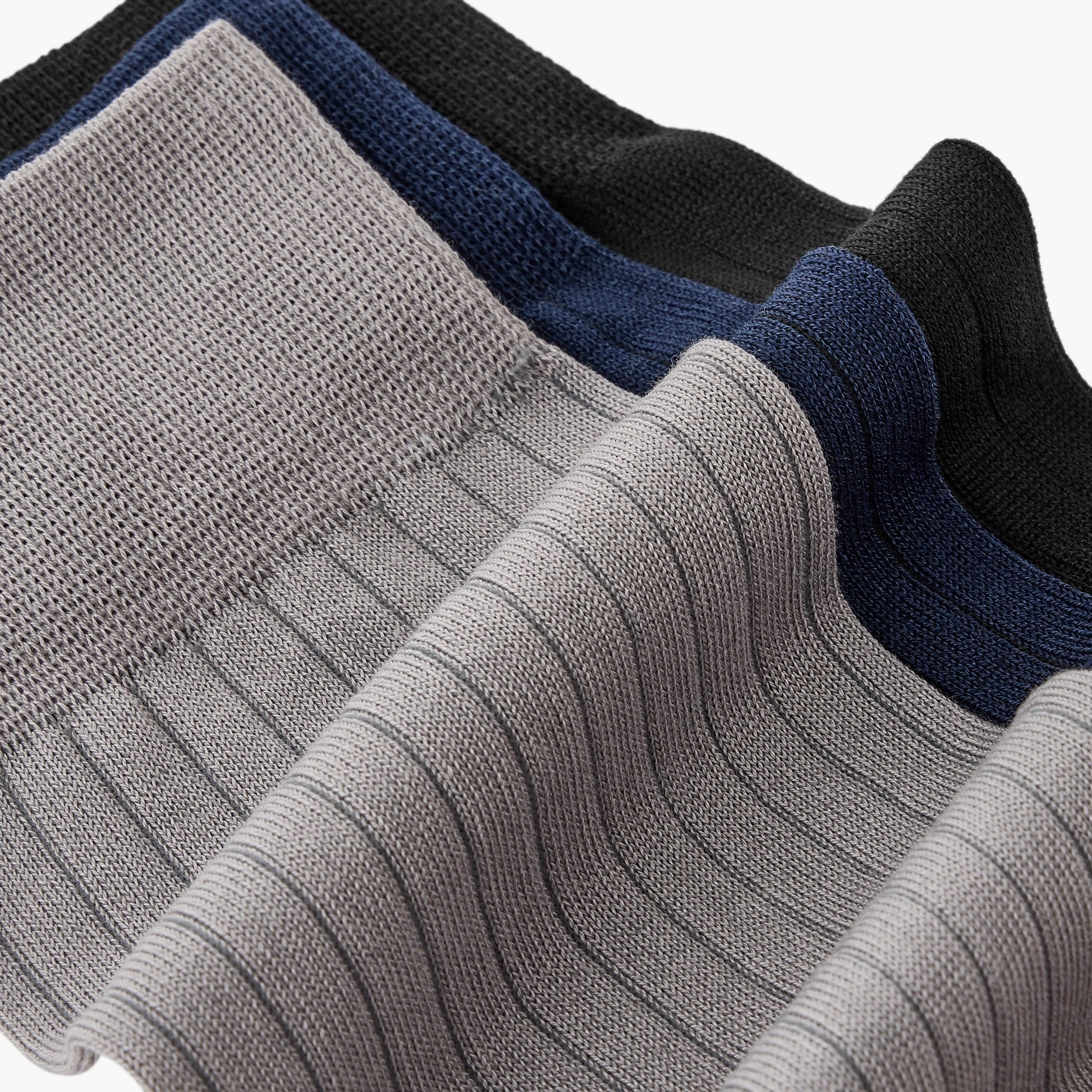 Men Formal Socks Mercerised - Set of 3-men-socks-image-4
