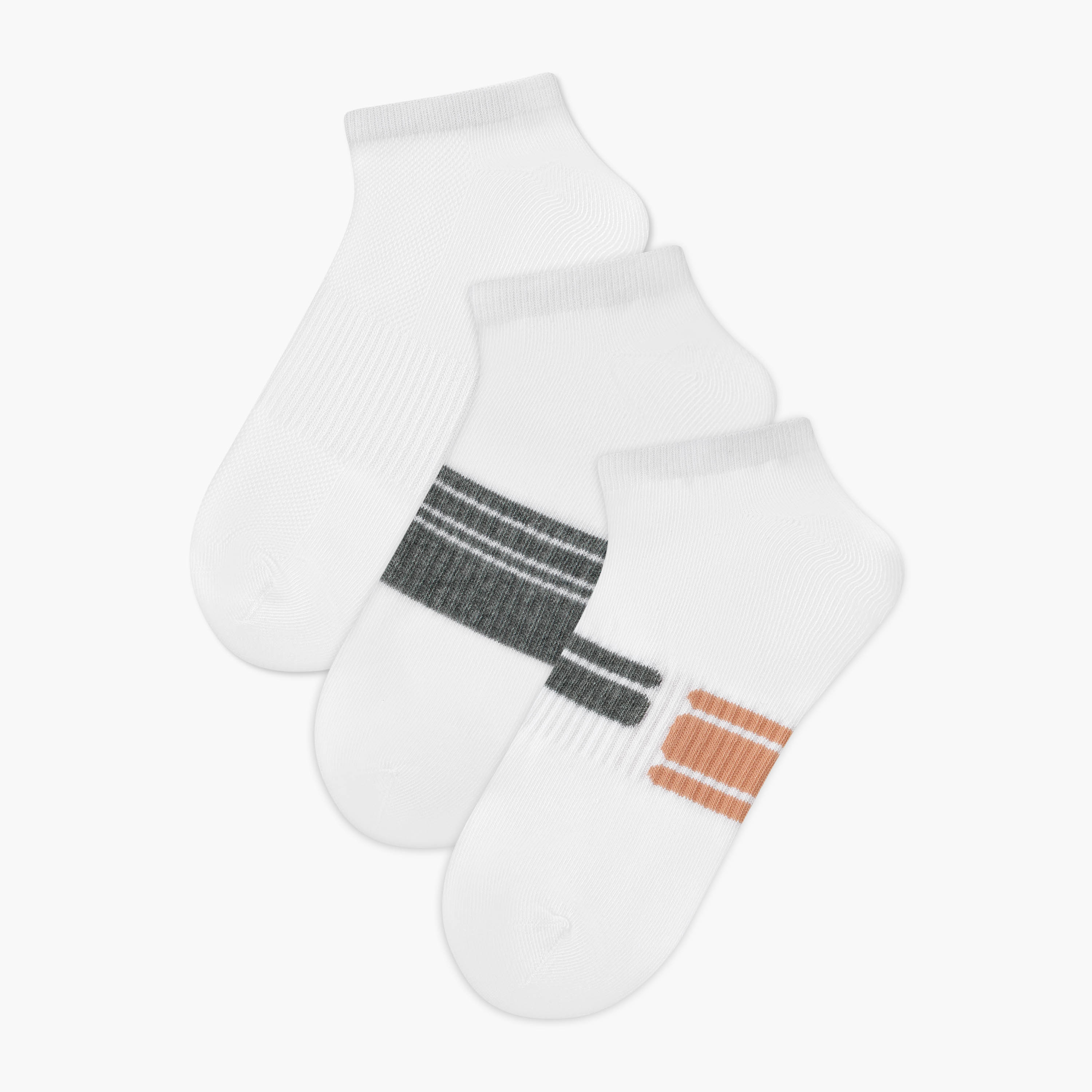 جوارب طول الكاحل غير وبرية للرجال - طقم من 3-men-socks-image-1