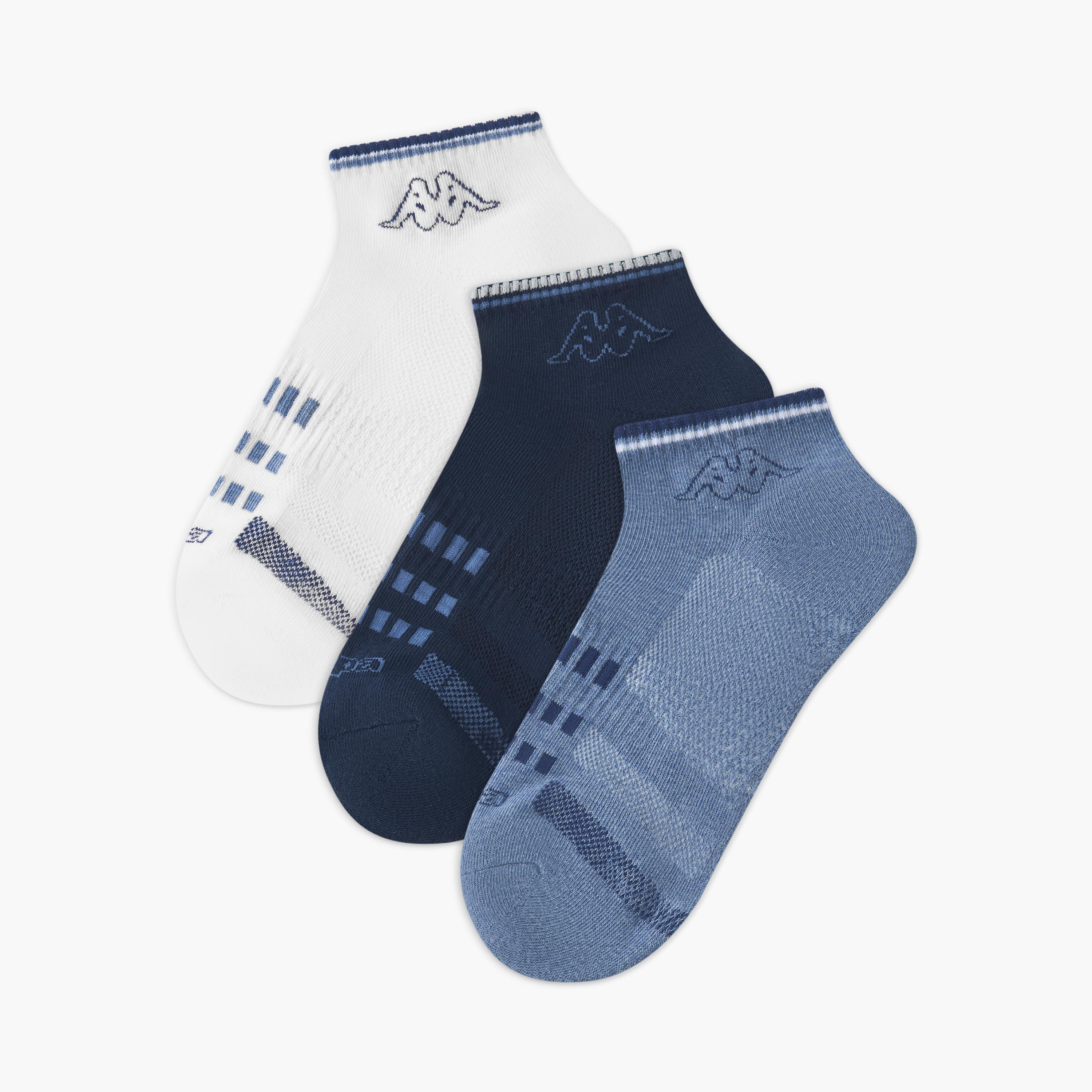 Kappa Men Socks Ankle Length - Set of 3-men-socks-image-1