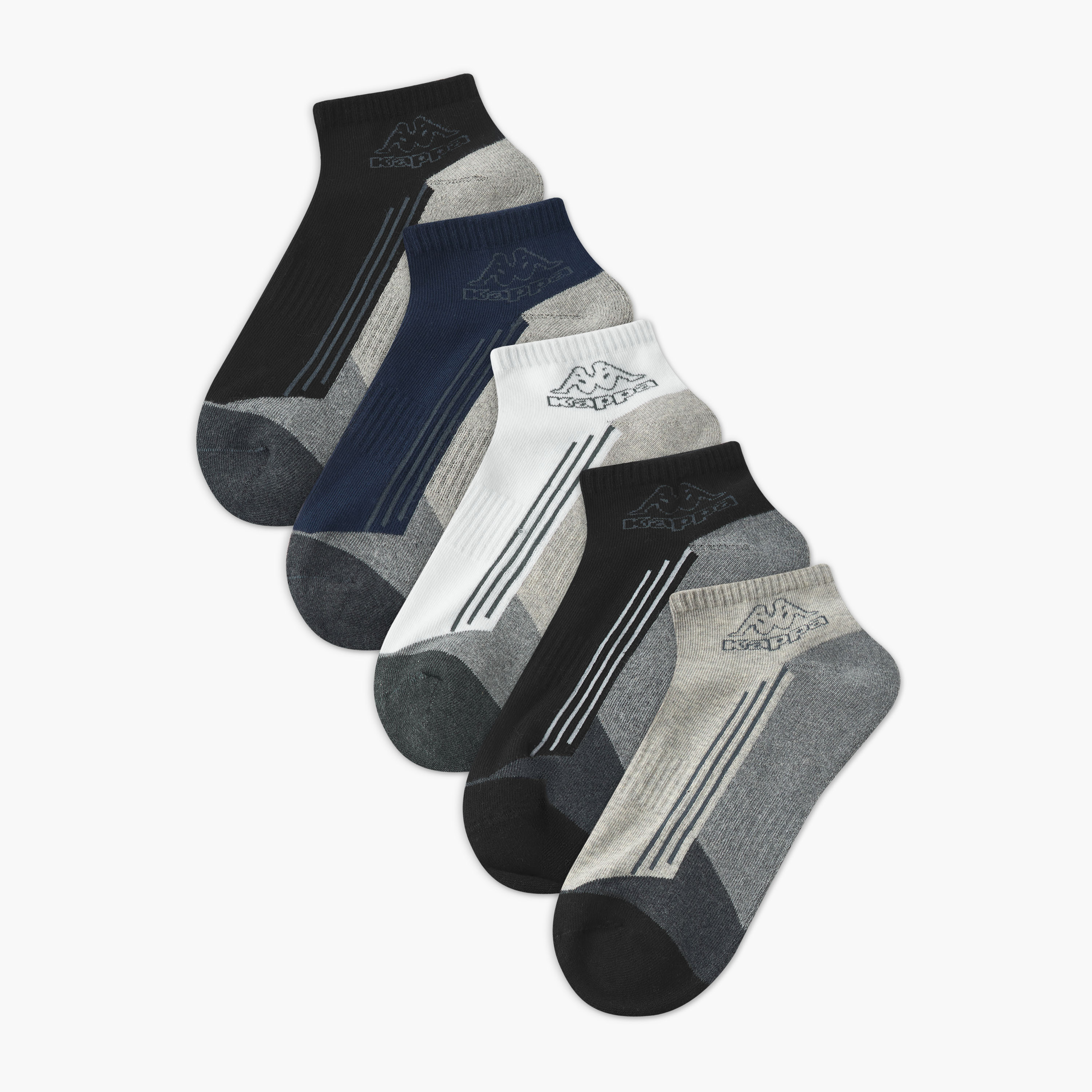 Kappa Men Socks Ankle Length - Set of 5-men-socks-image-1