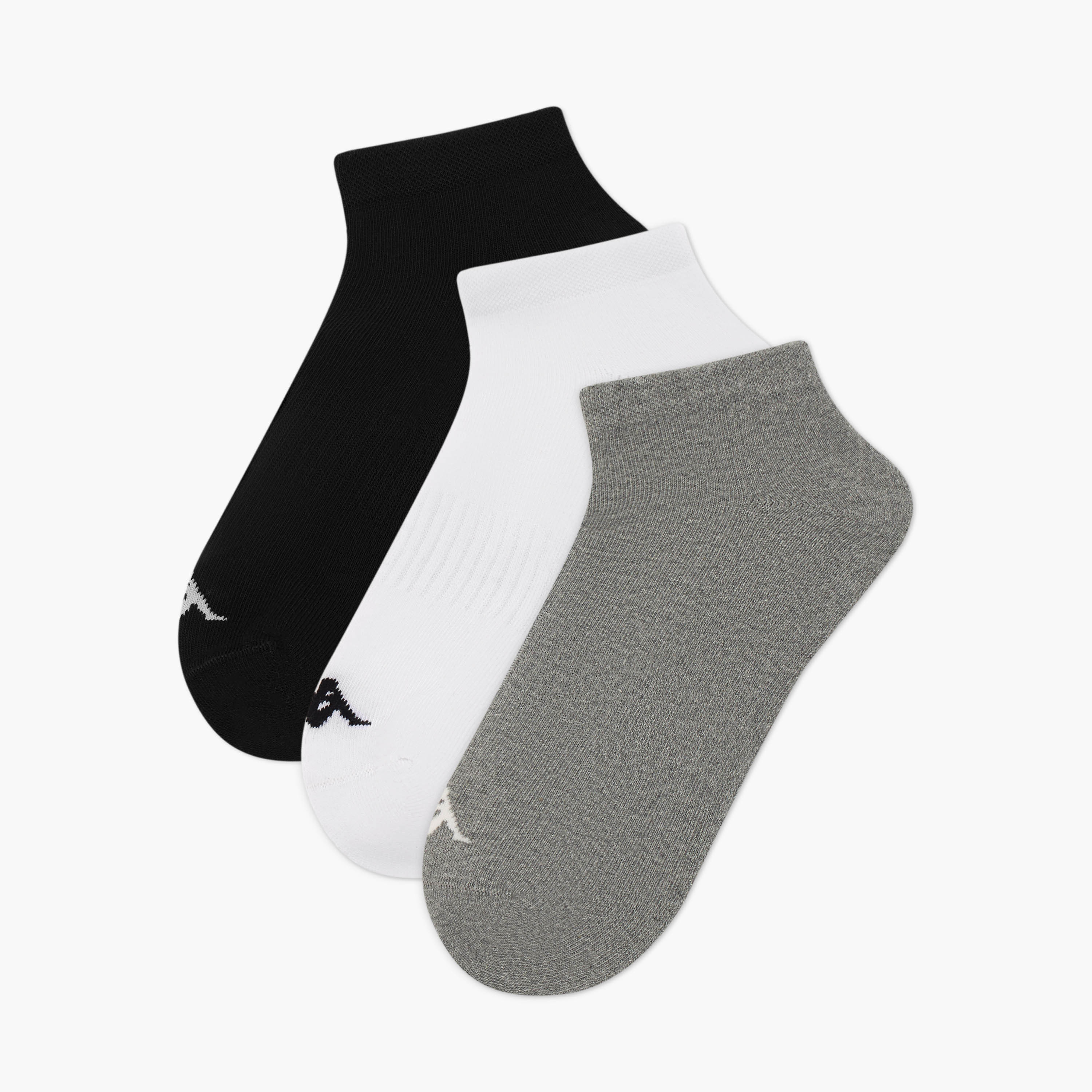 Kappa Men Socks Ankle Length Half Terry - Set of 3-men-socks-image-1