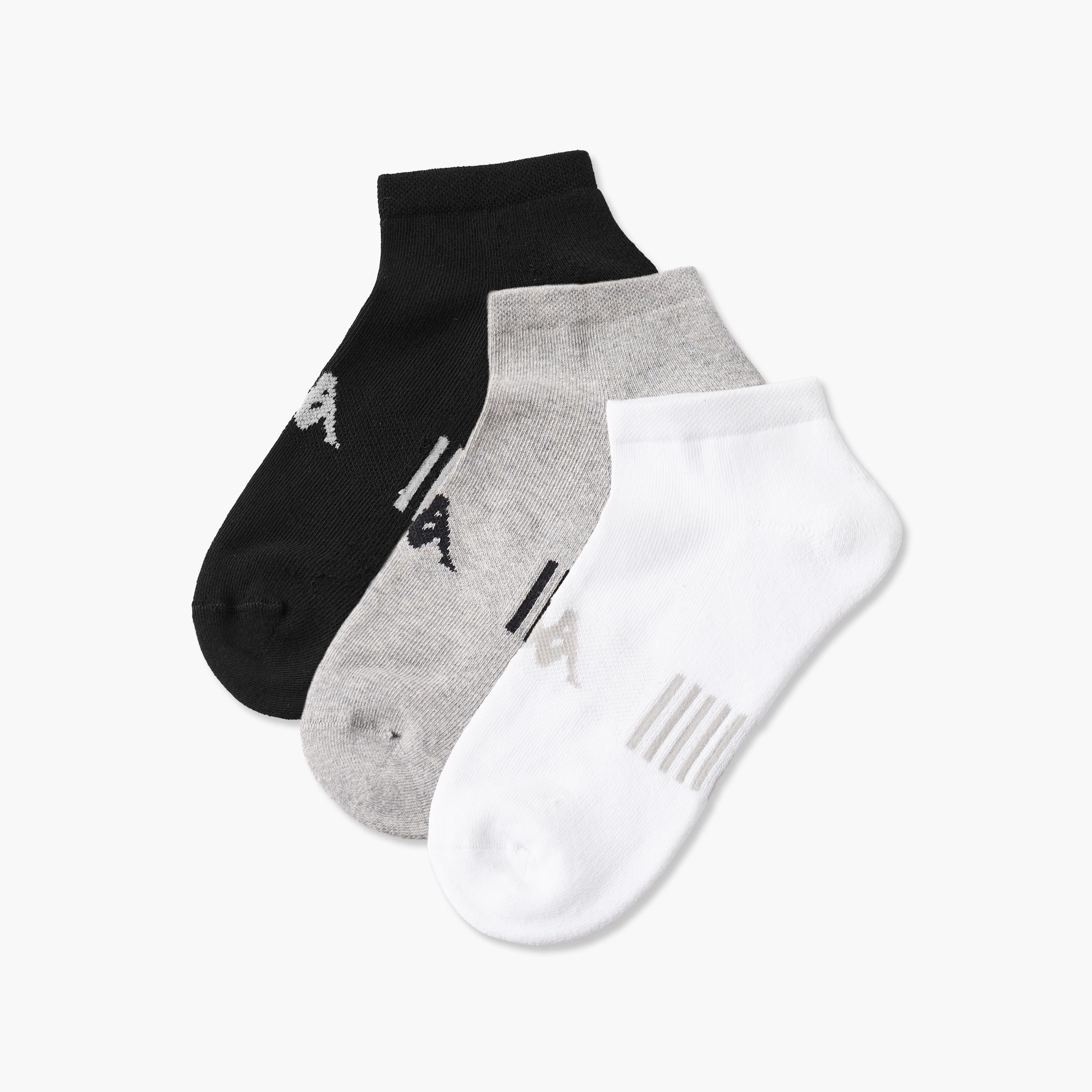 Kappa Men Half Terry Socks Ankle Length - Set of 3-men-socks-image-1