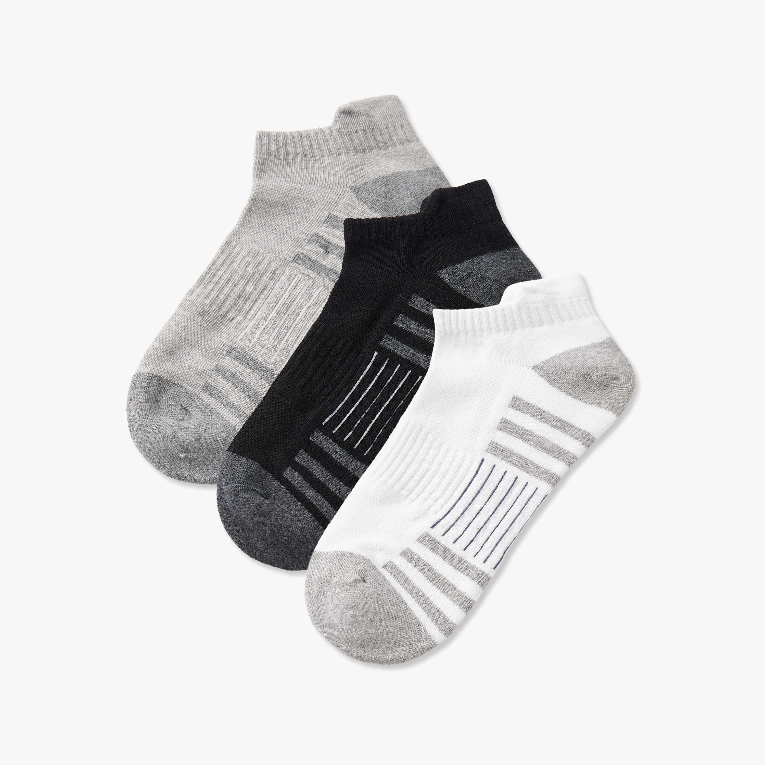 جوارب كاحل نصف تيري للرجال - طقم من 3-men-socks-image-1